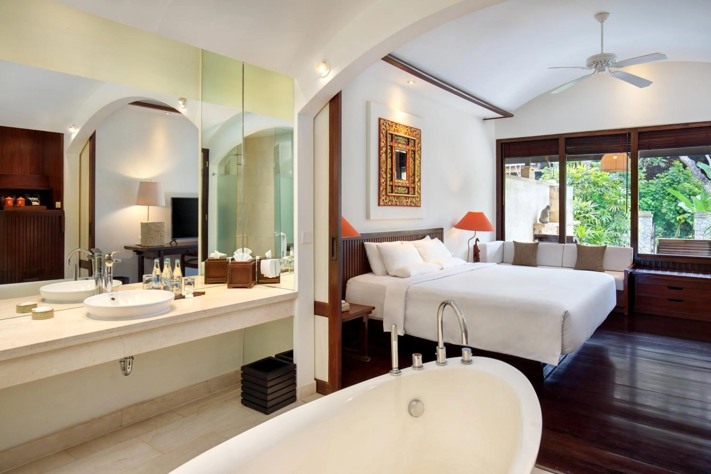 Bathroom, Bed in Novotel Bali Benoa