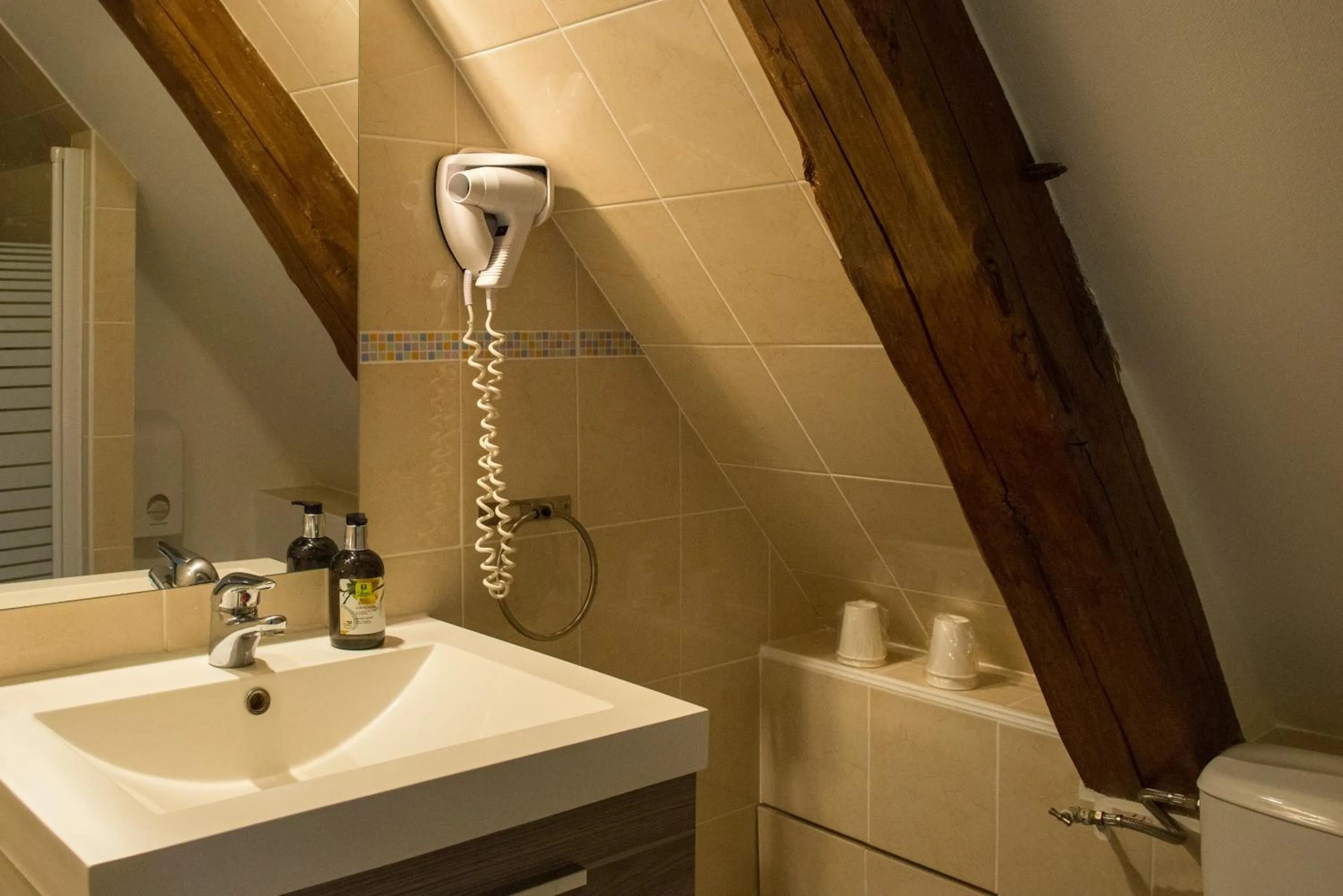 Bathroom in Logis Auberge Le Colombien - Hôtel et Restaurant