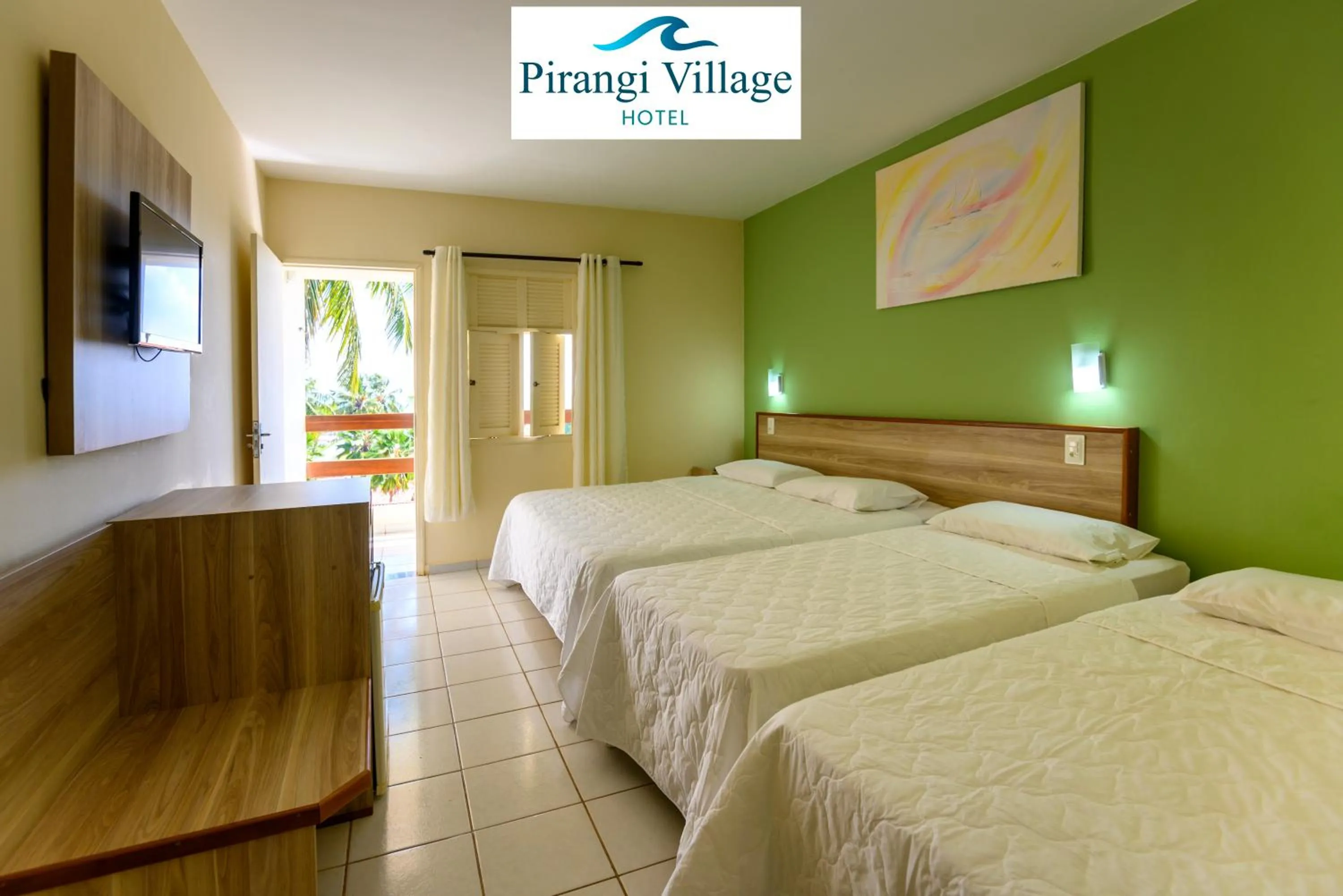 Bed in Pirangi Village Hotel