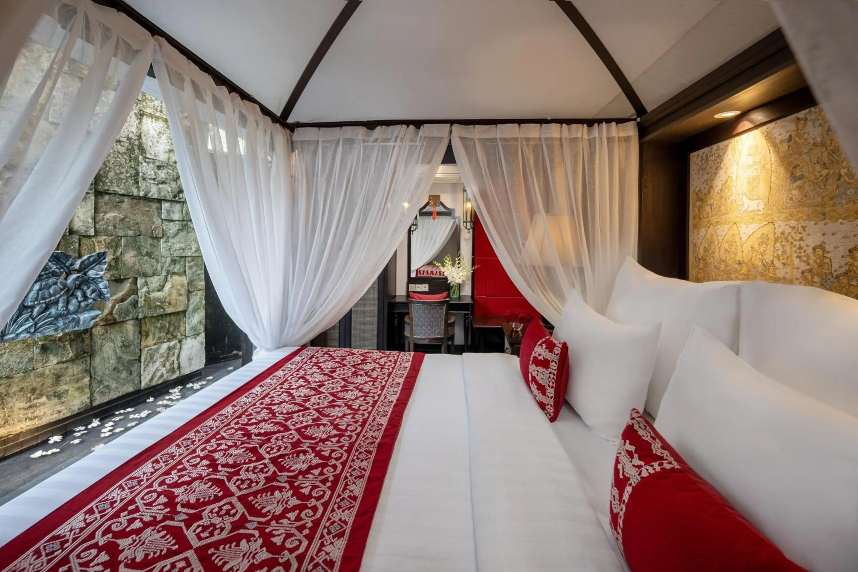 Bedroom, Bed in Kamandalu Ubud