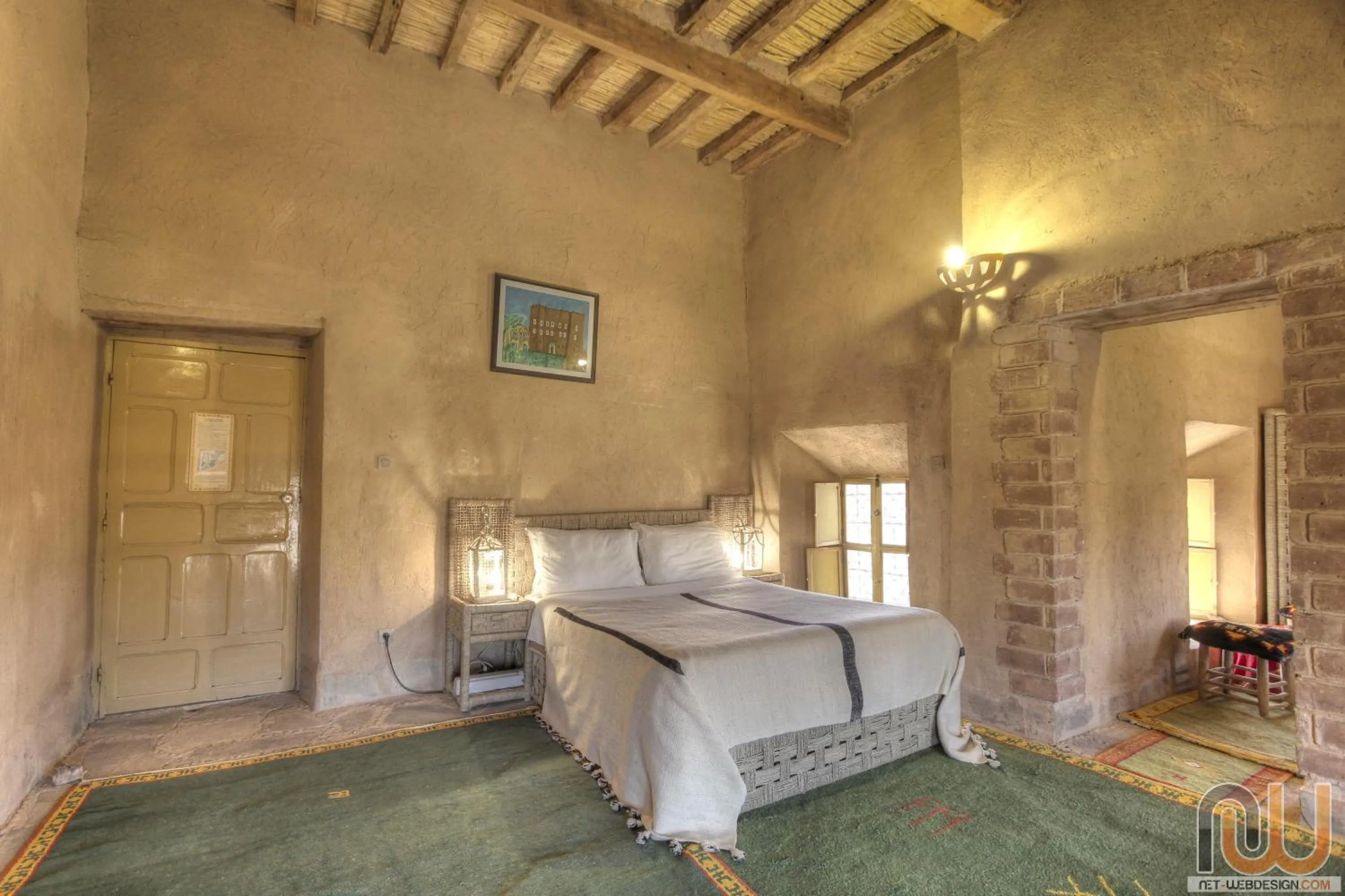 Bed in Kasbah Baha Baha