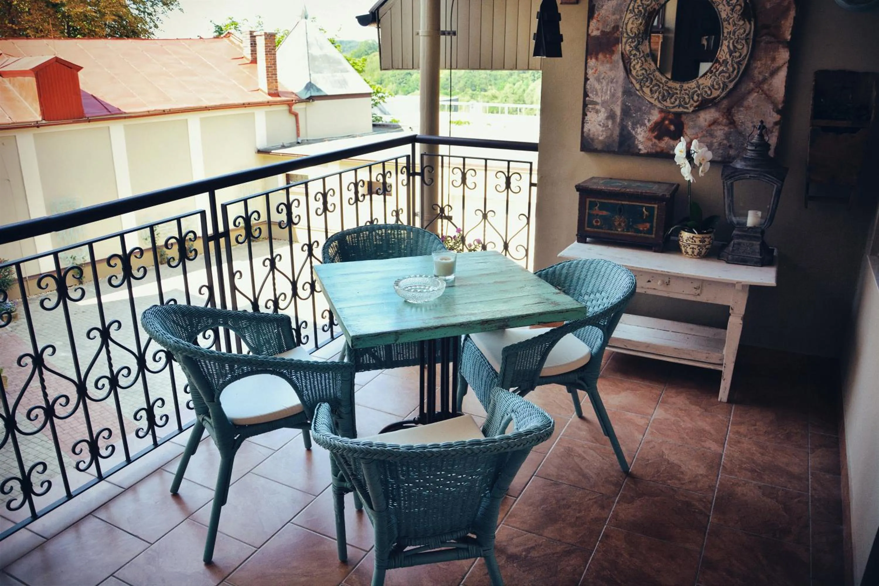 Balcony/Terrace in Hotel U Hradu