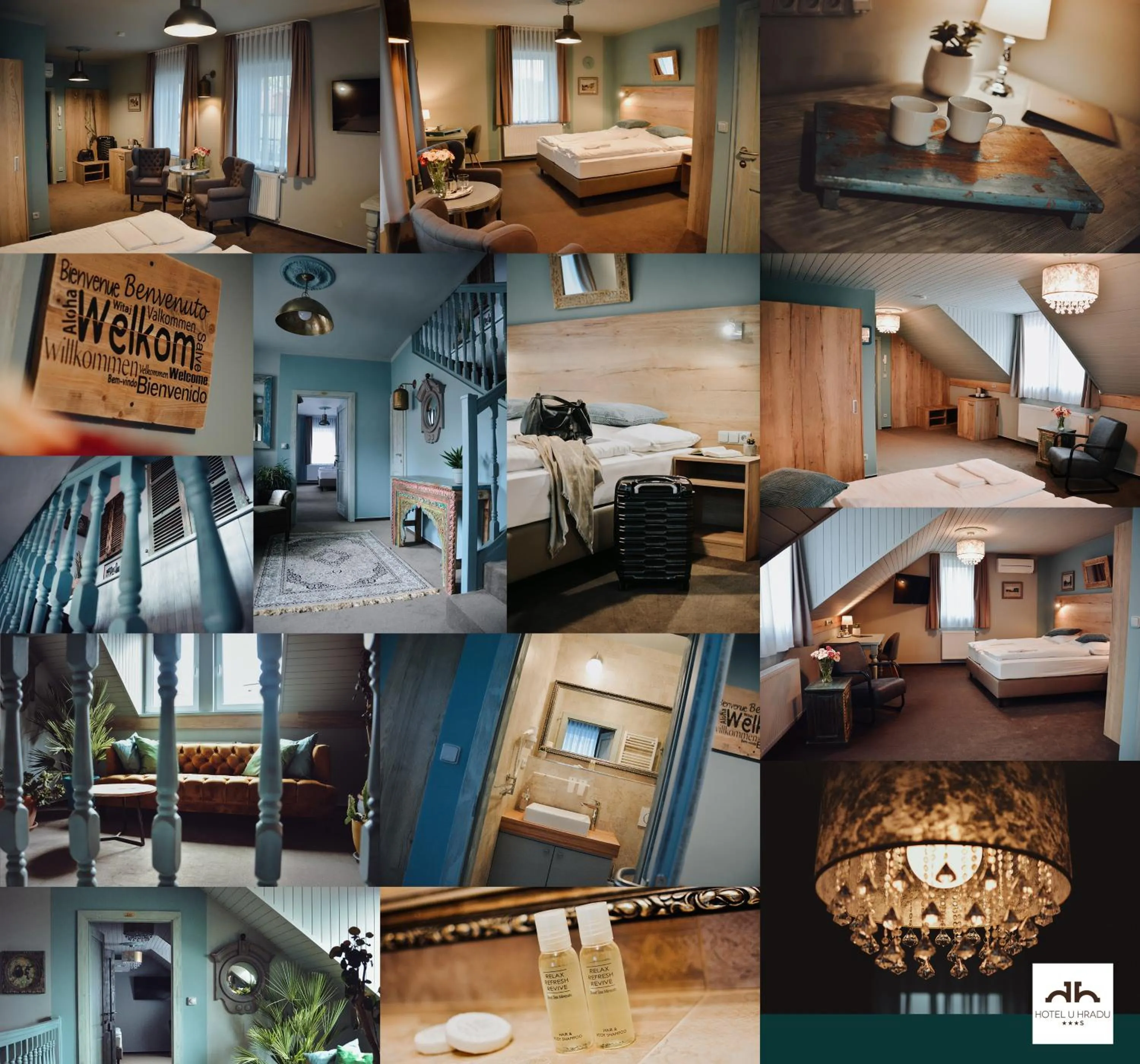 Bed in Hotel U Hradu