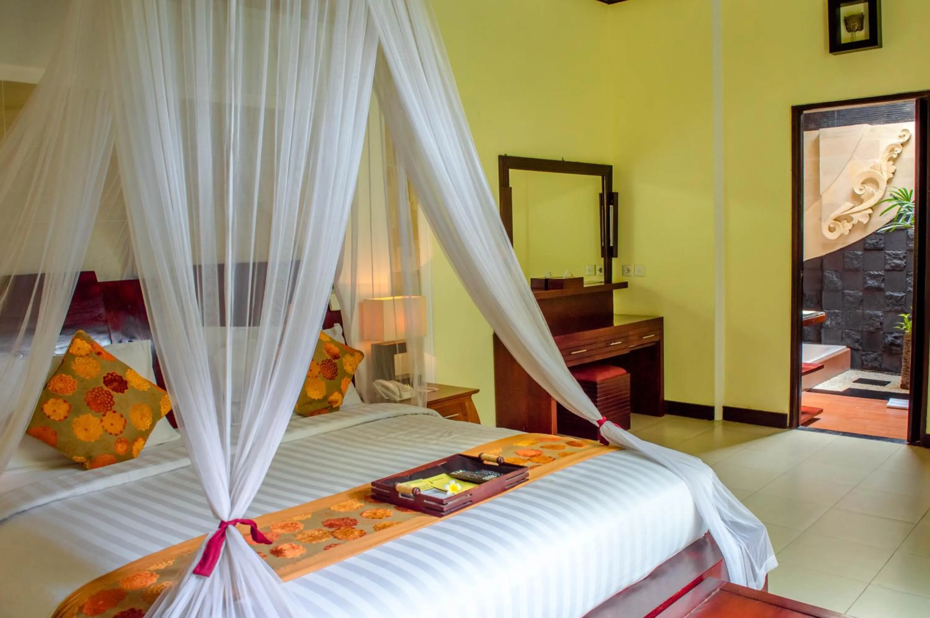 Bathroom, Bed in The Bali Dream Villa Seminyak