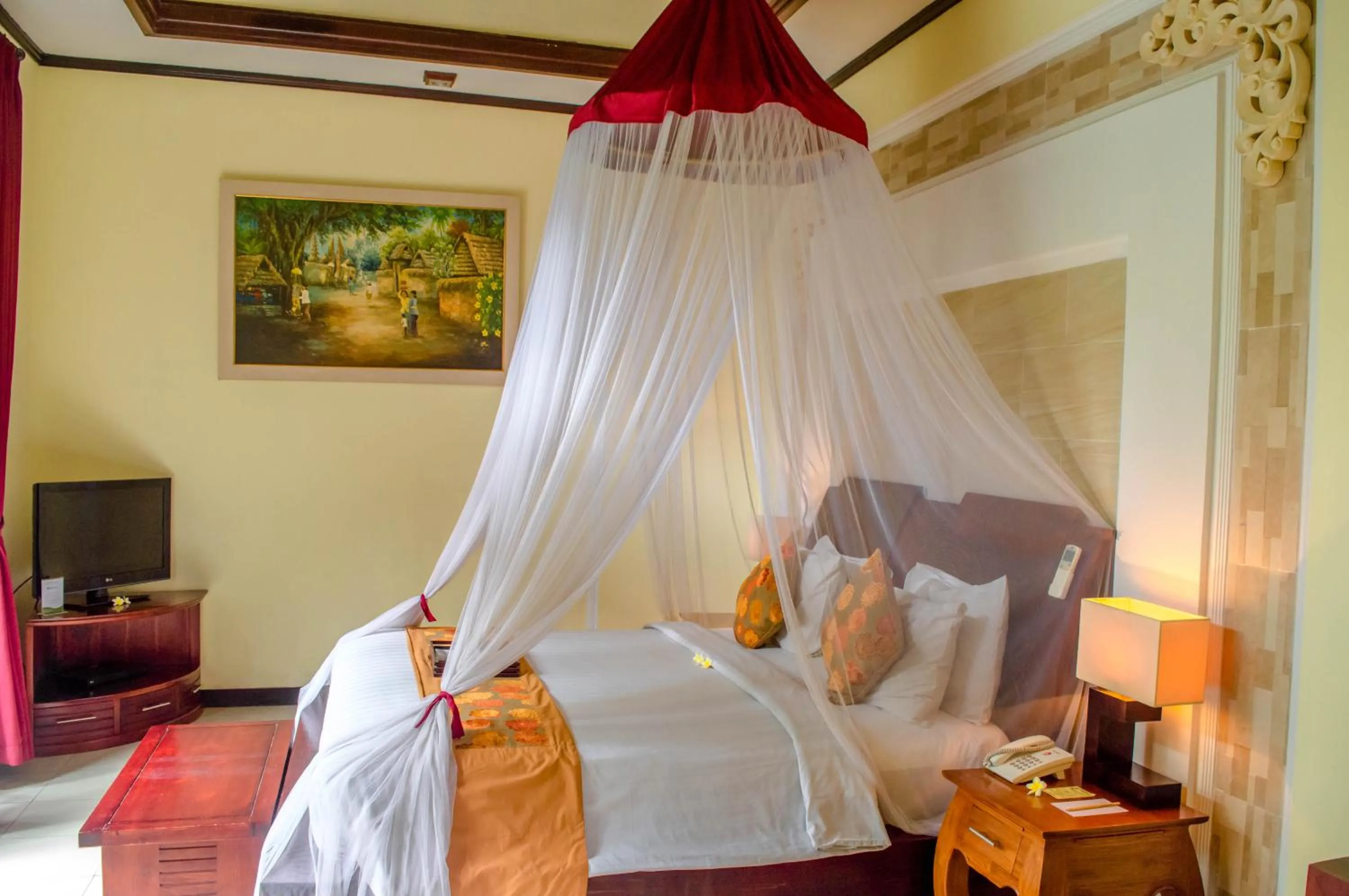 Decorative detail, Bed in The Bali Dream Villa Seminyak