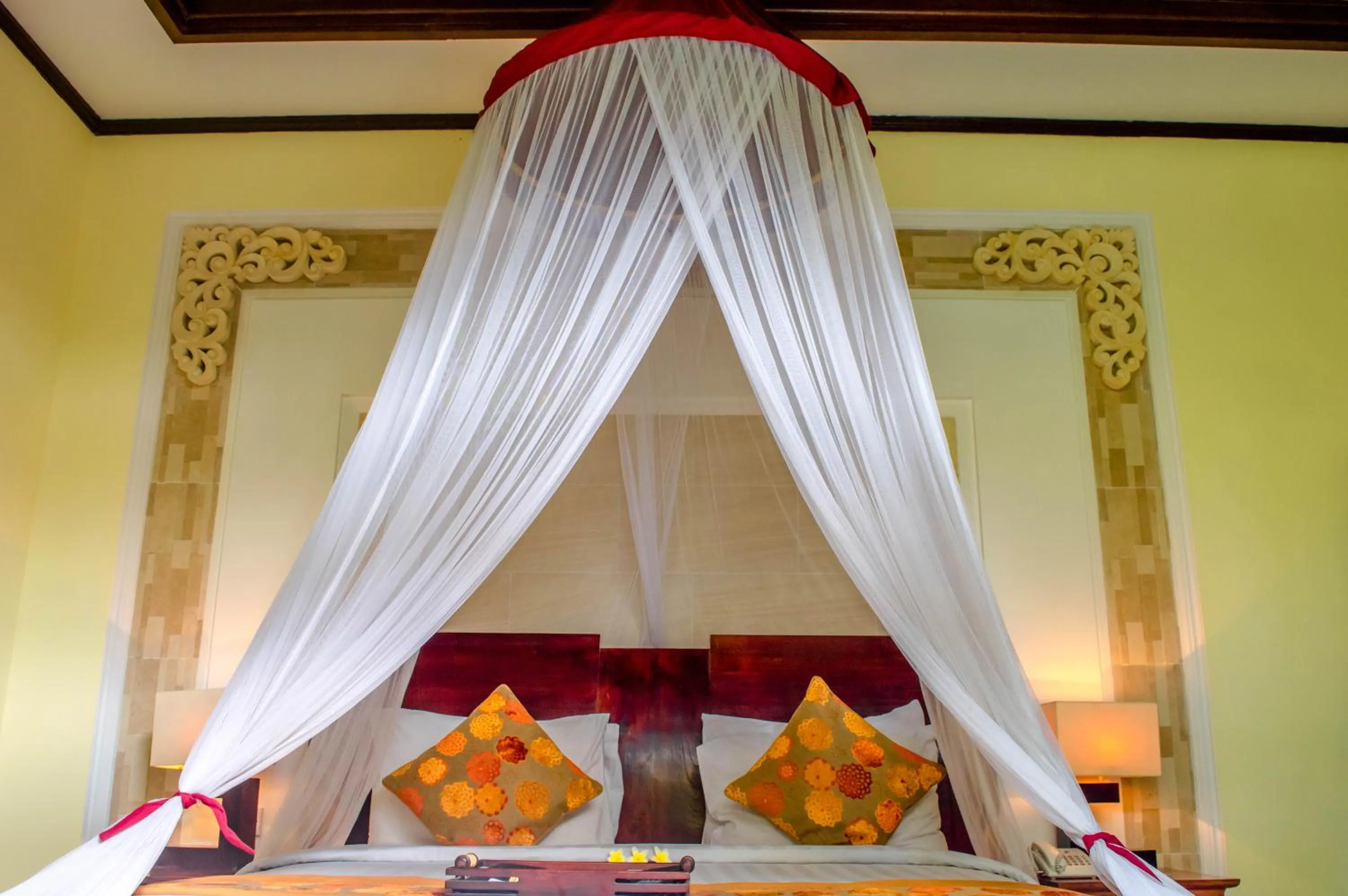 Decorative detail, Bed in The Bali Dream Villa Seminyak