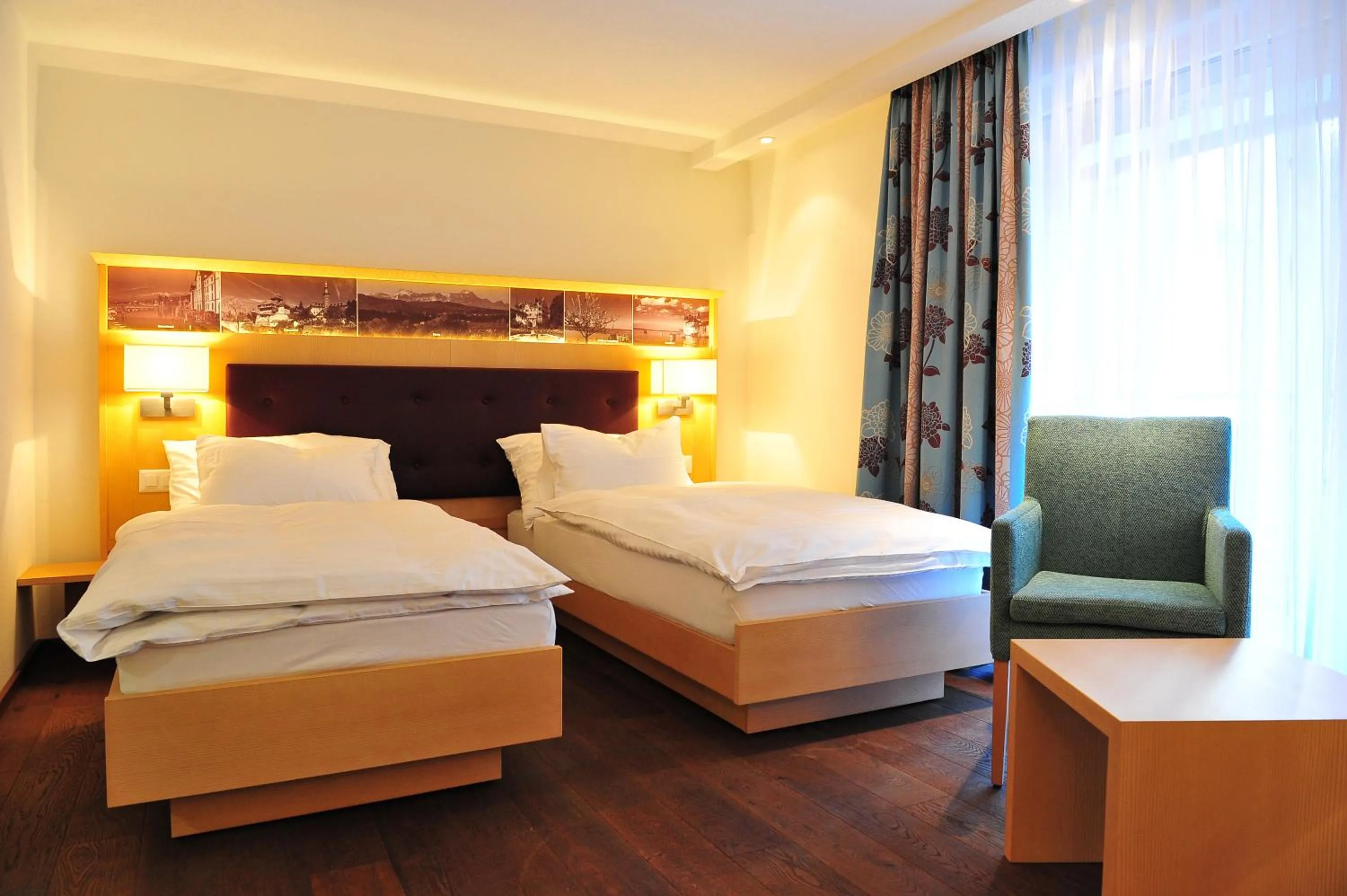 Photo of the whole room, Bed in Hotel Aristella Swissflair