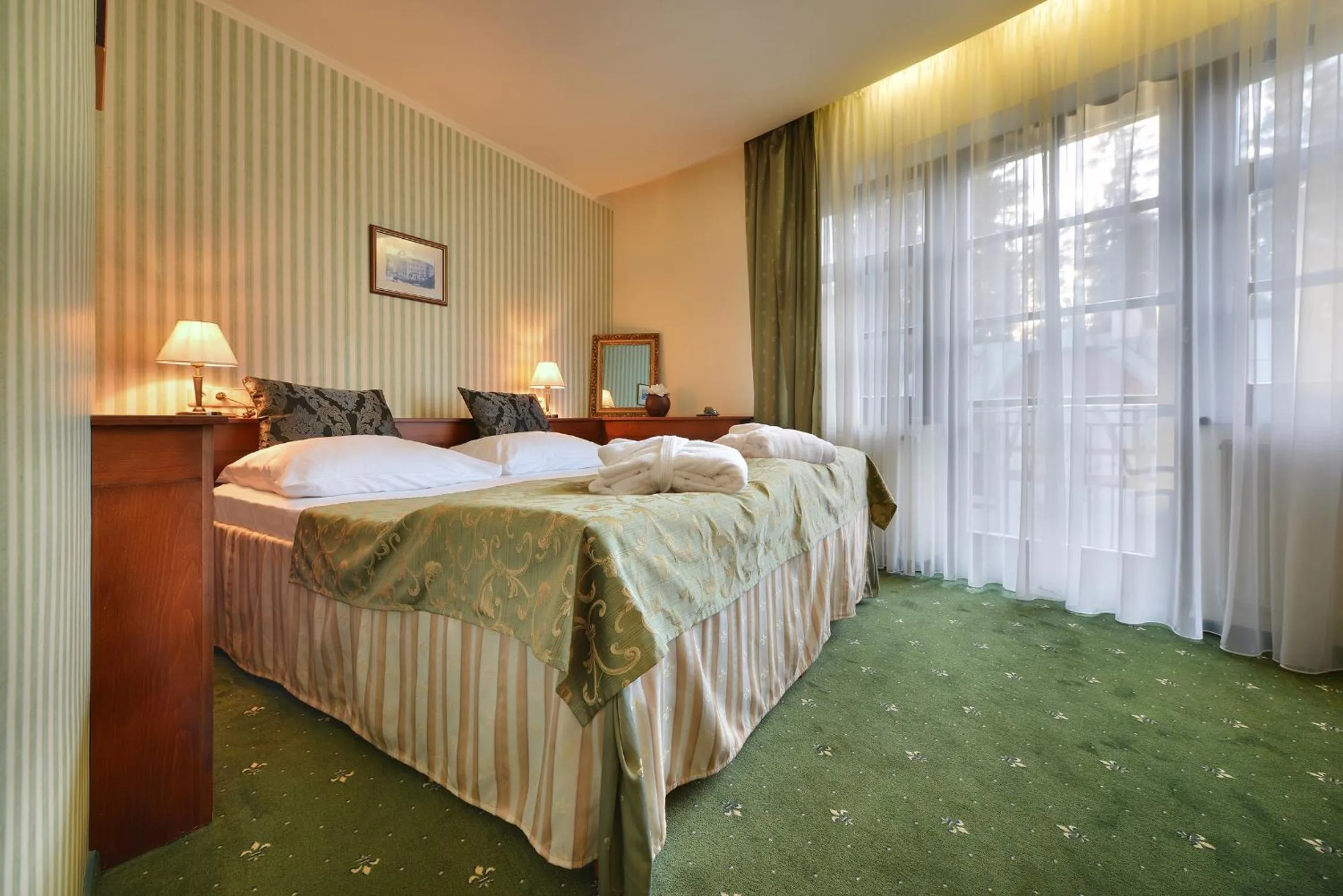 Bed in Wellness Golf Hotel Morris