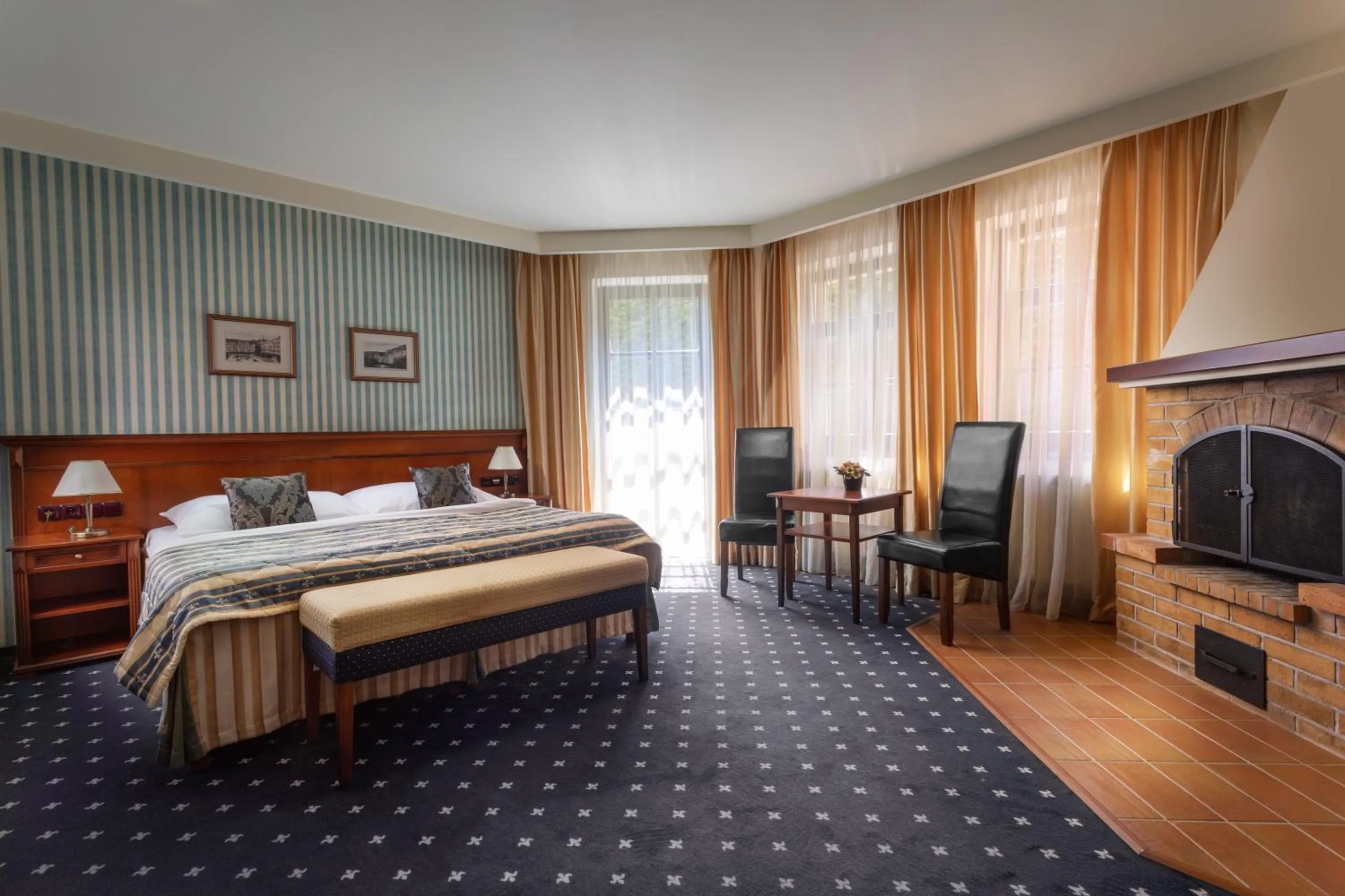 Bed in Wellness Golf Hotel Morris