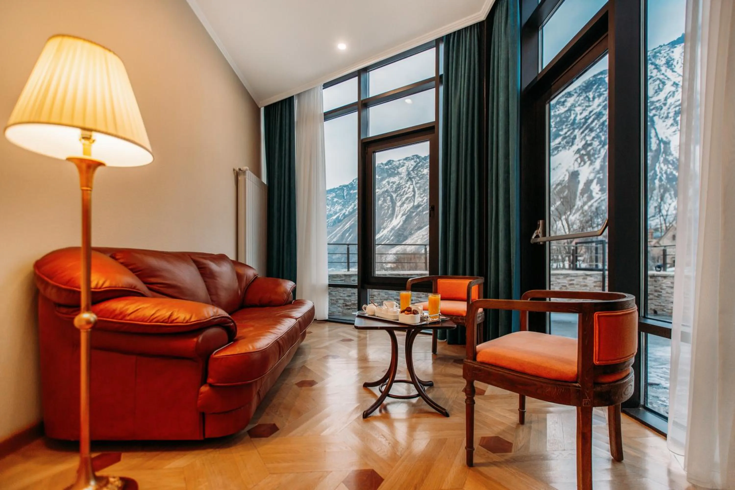 Living room in Porta Caucasia Kazbegi