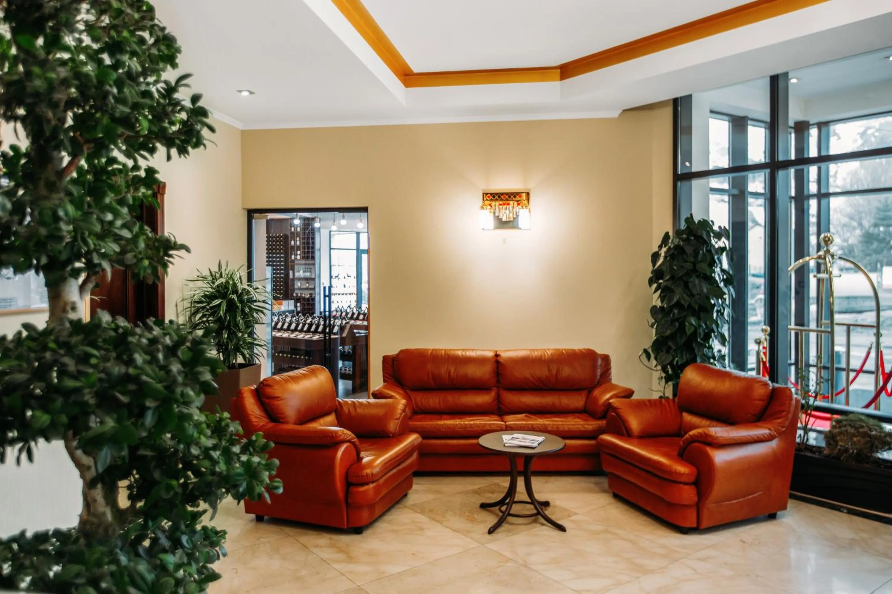 Lobby or reception in Porta Caucasia Kazbegi