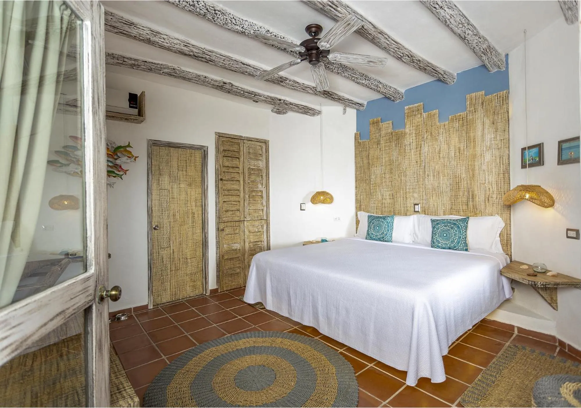 Bed in Holbox Dream Beachfront Hotel