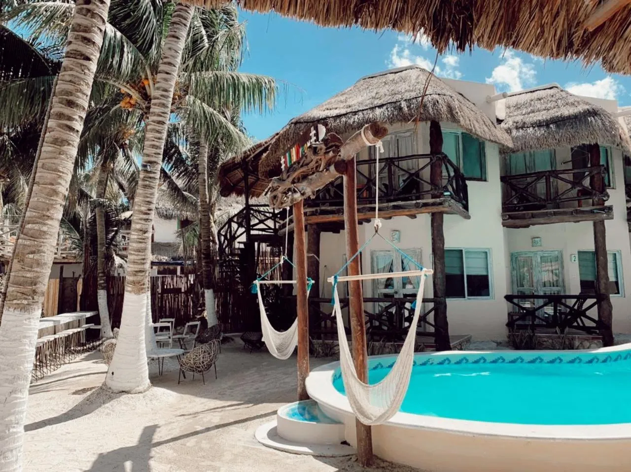Swimming pool in Holbox Dream Beachfront Hotel