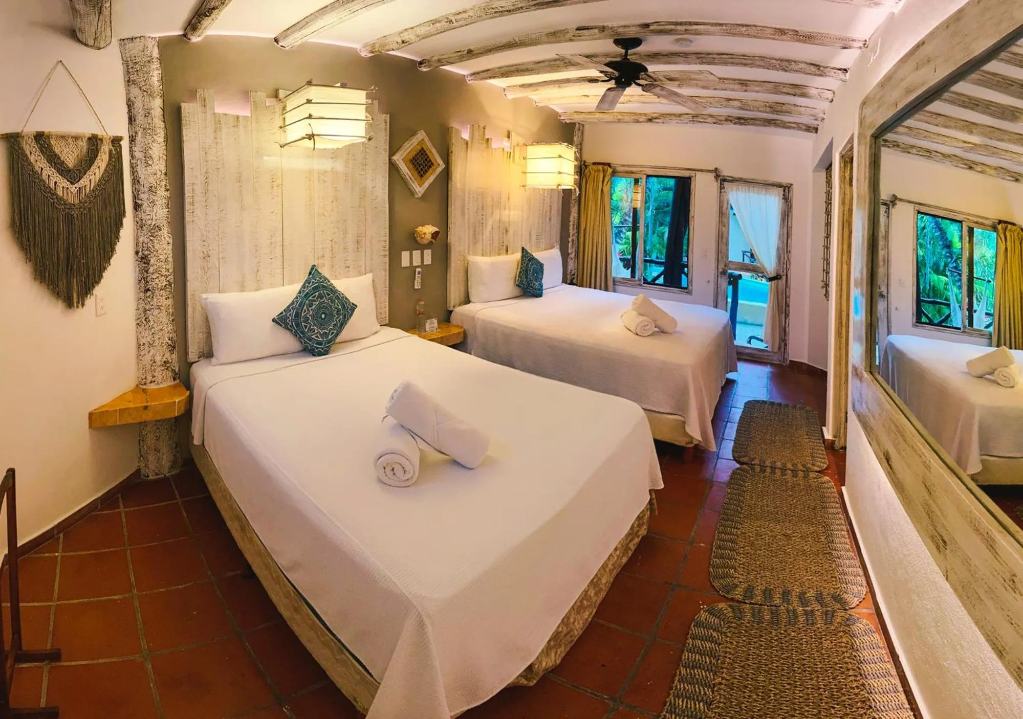 Seating area, Bed in Holbox Dream Beachfront Hotel
