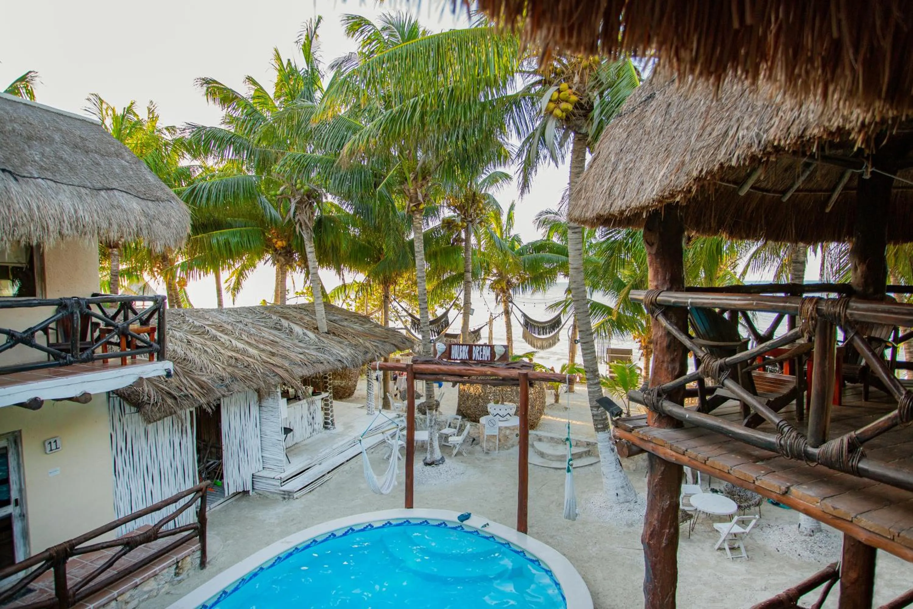Swimming pool in Holbox Dream Beachfront Hotel
