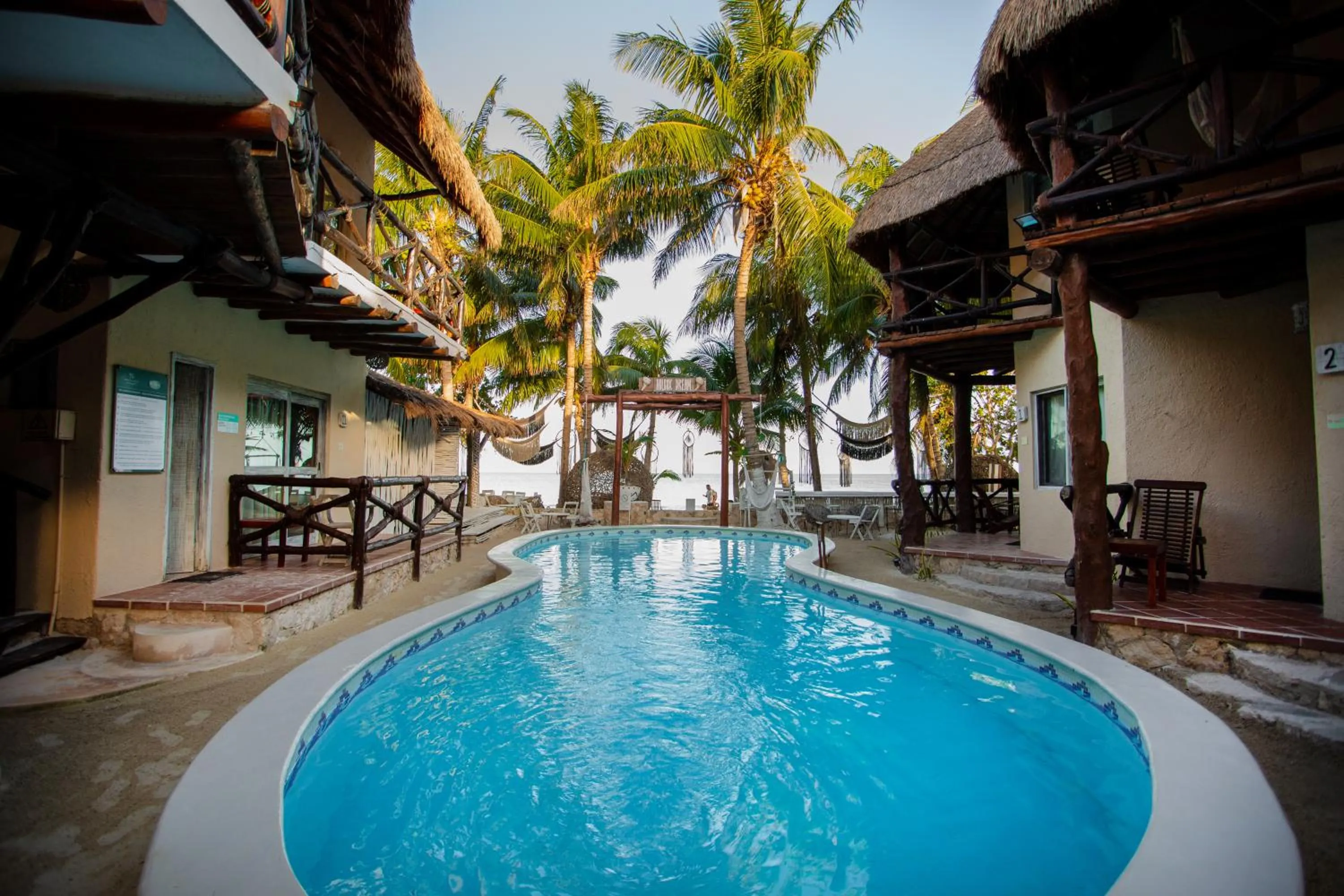 Swimming pool in Holbox Dream Beachfront Hotel