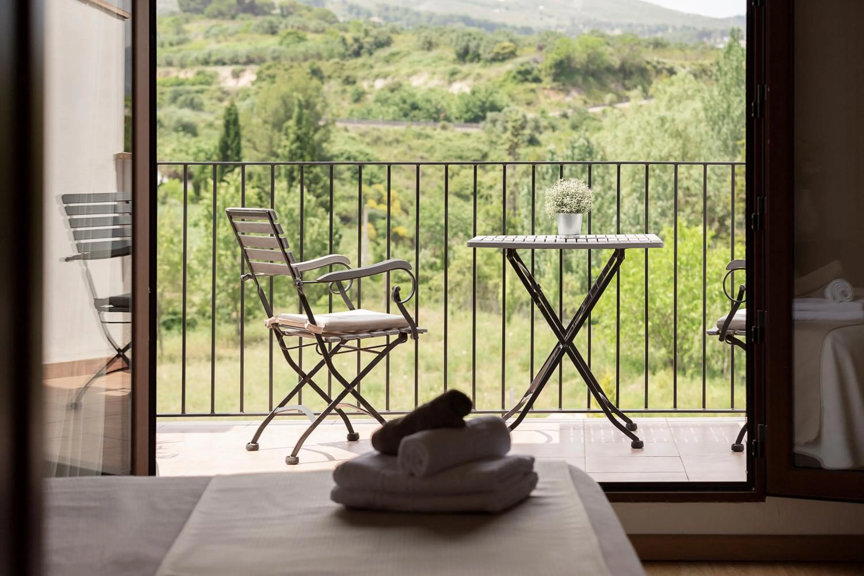 Balcony/Terrace in Hotel La Sitja - Adults only