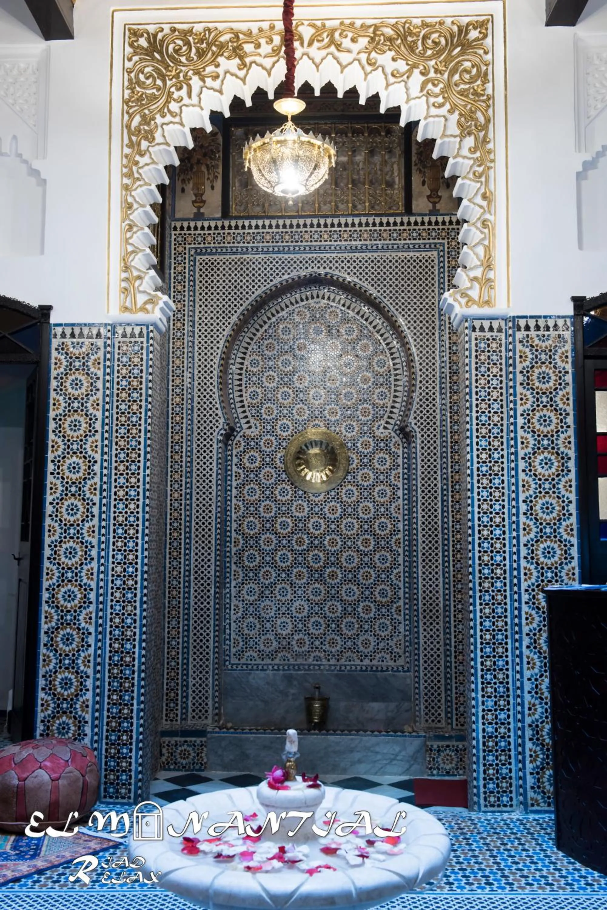 Decorative detail in Riad EL Manantial,Dar Hajjaj,Patrimonio del SXIX