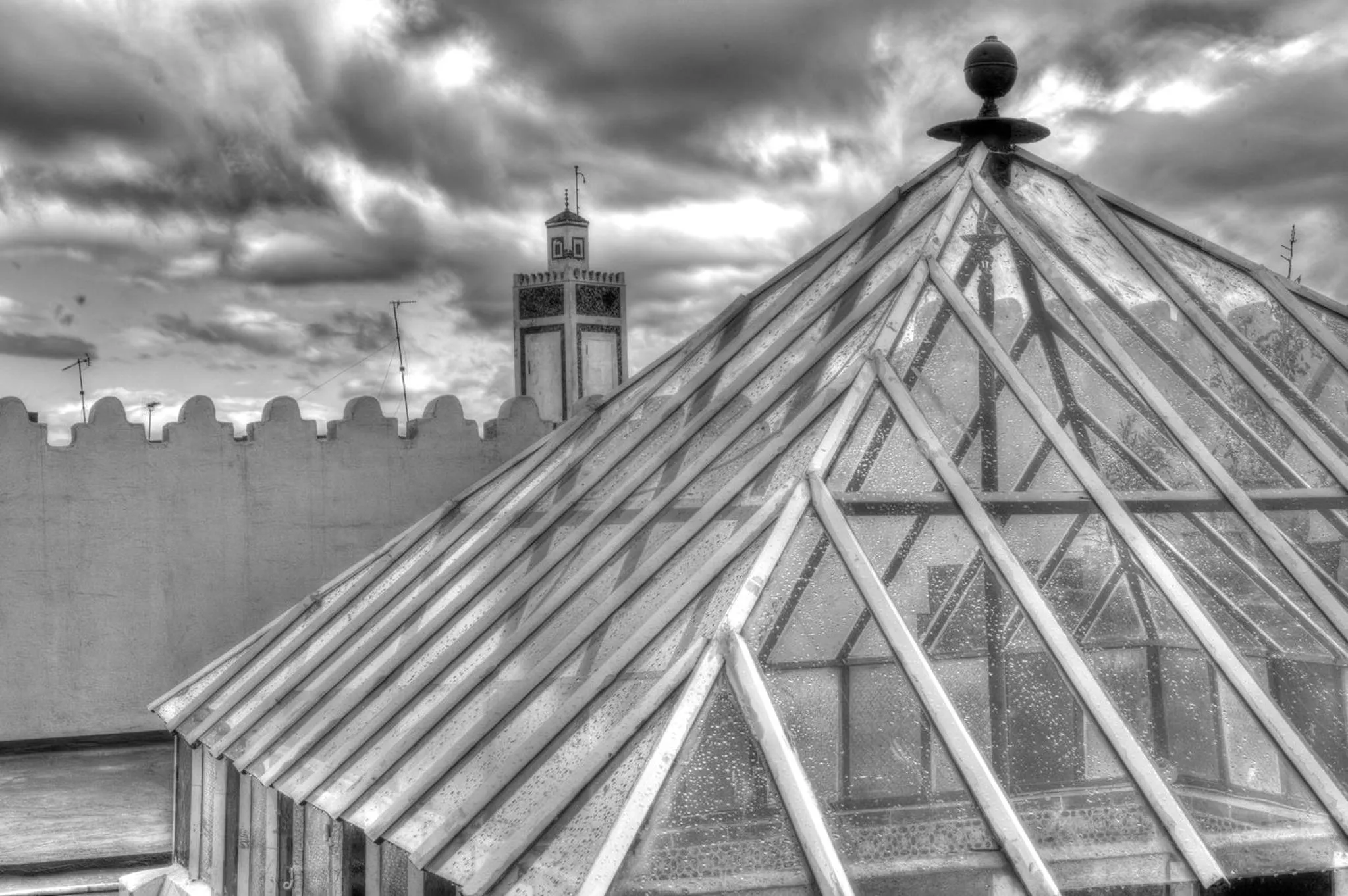 Balcony/Terrace in Riad EL Manantial,Dar Hajjaj,Patrimonio del SXIX