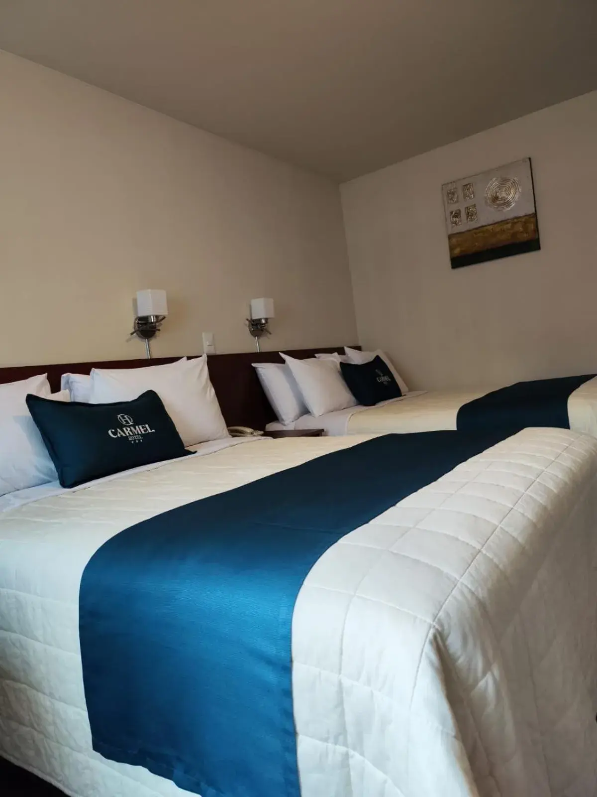 Double Room with Two Double Beds in Hotel Carmel Double Room with Two Double Beds in Hotel Carmel