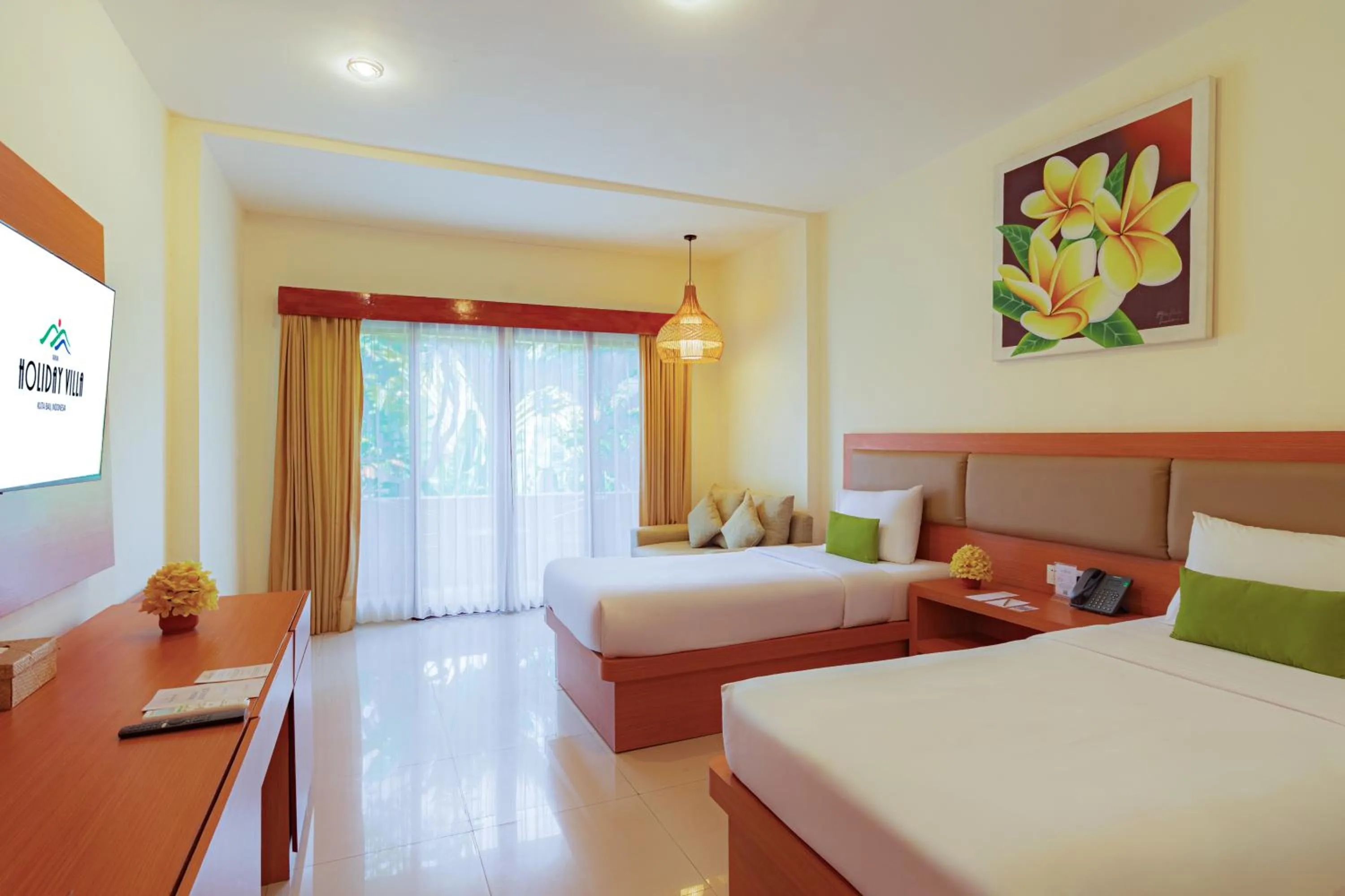 Bed in Wina Holiday Villa Kuta Bali