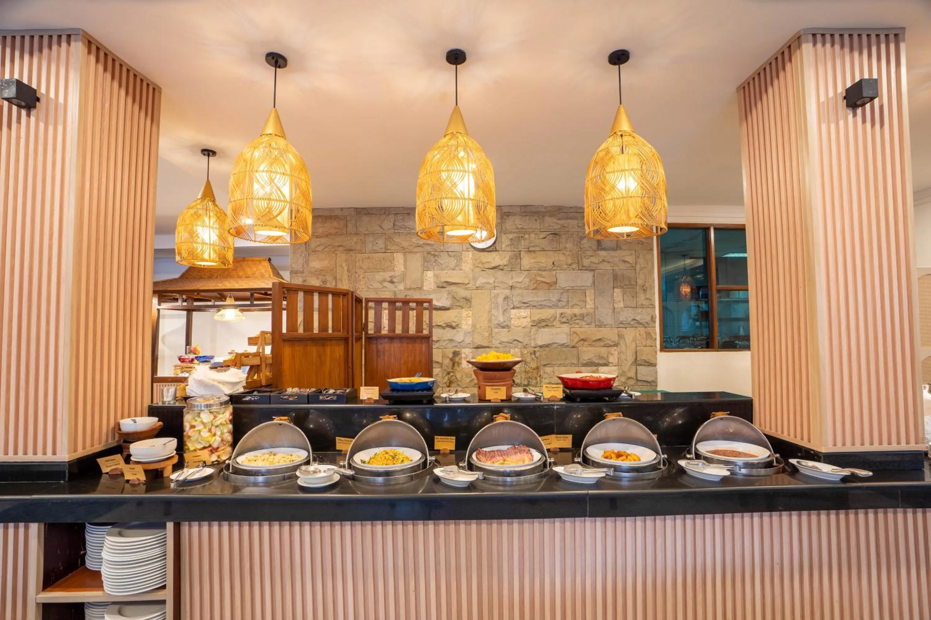 Buffet breakfast in Wina Holiday Villa Kuta Bali