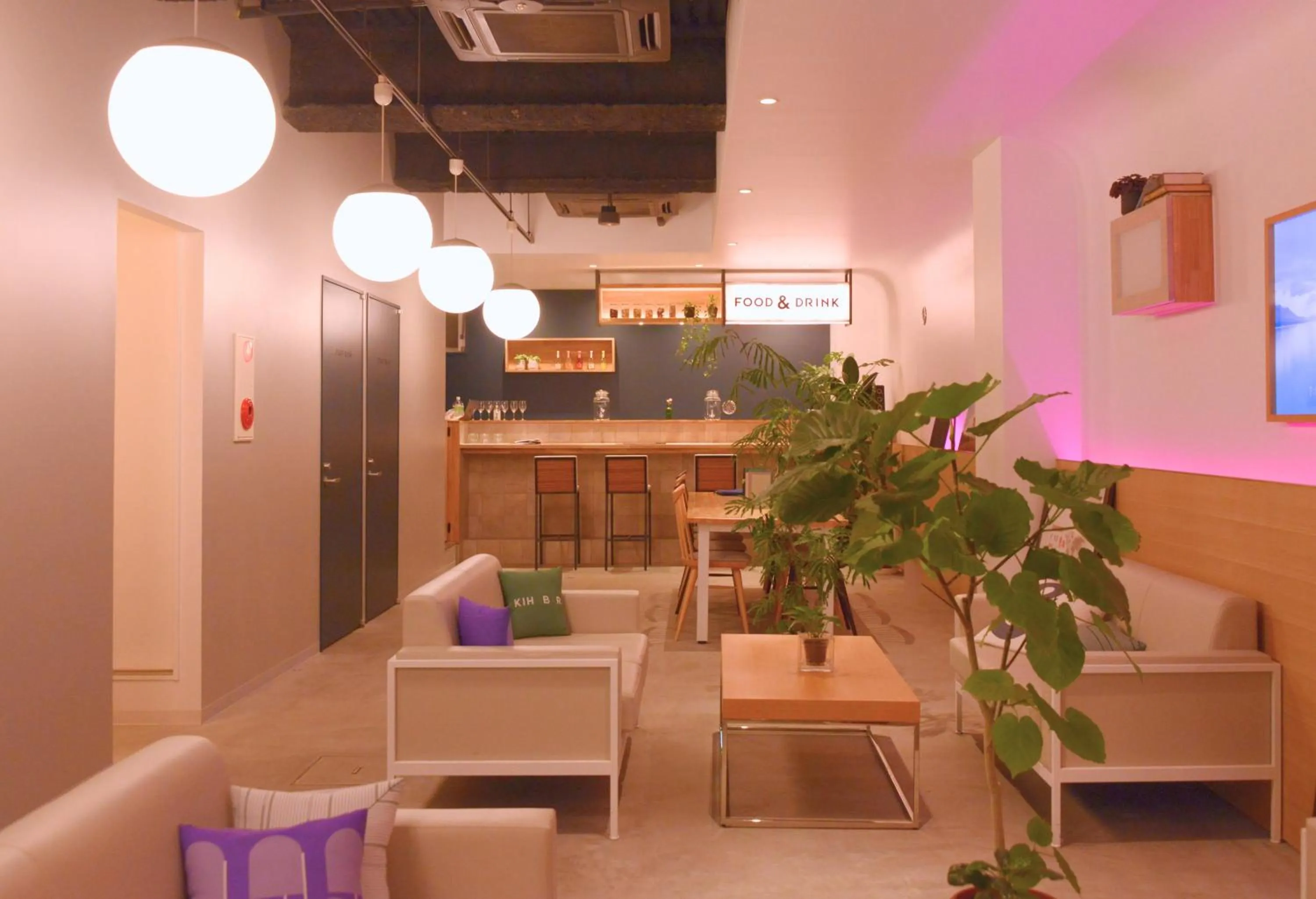 Communal lounge/ TV room in &AND HOSTEL AKIHABARA