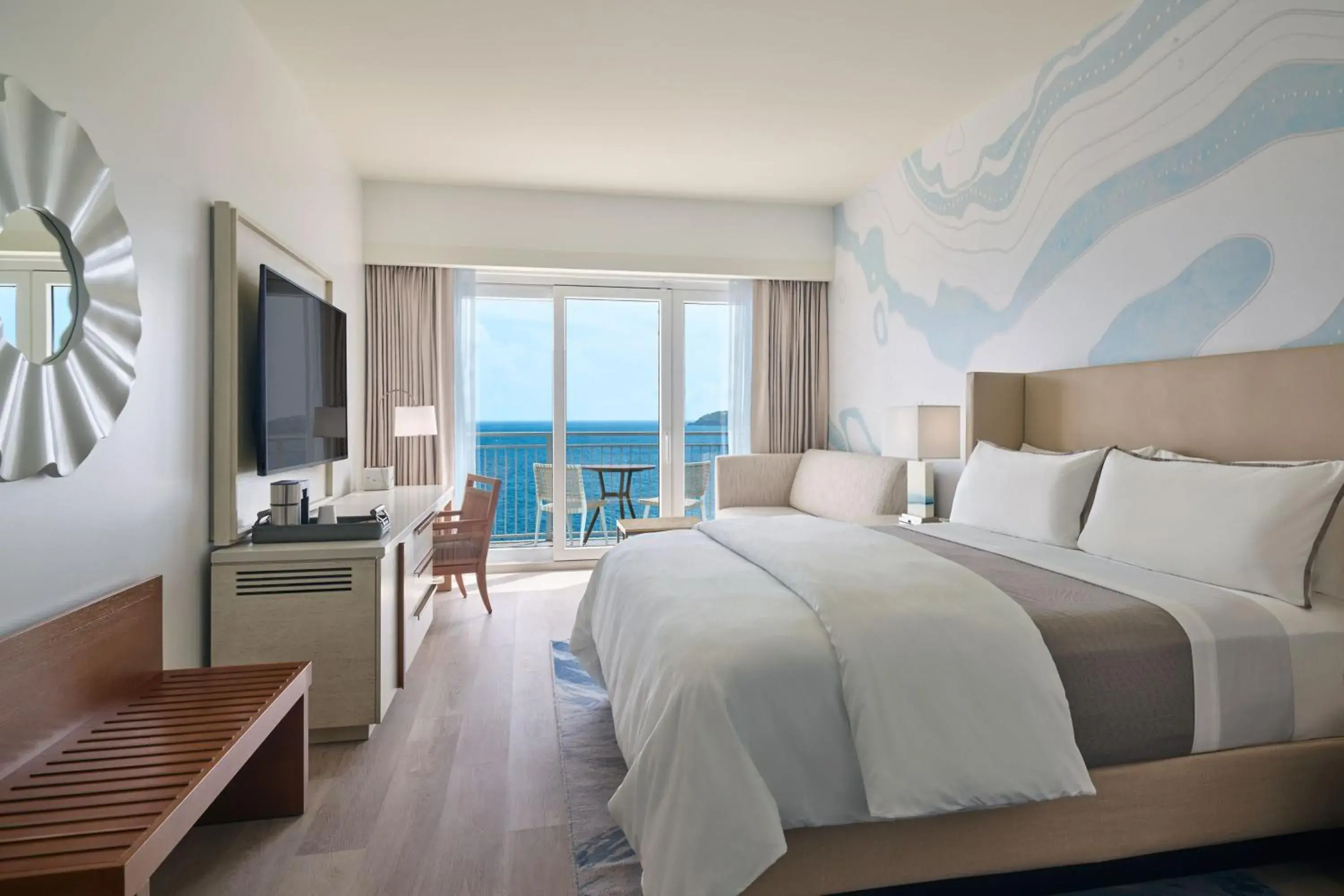 Deluxe King Room with Sofa Bed, Adapted Tub and Ocean View - Mobility Accessible in The Westin St Thomas Beach Resort & Spa Deluxe King Room with Sofa Bed, Adapted Tub and Ocean View - Mobility Accessible in The Westin St Thomas Beach Resort & Spa