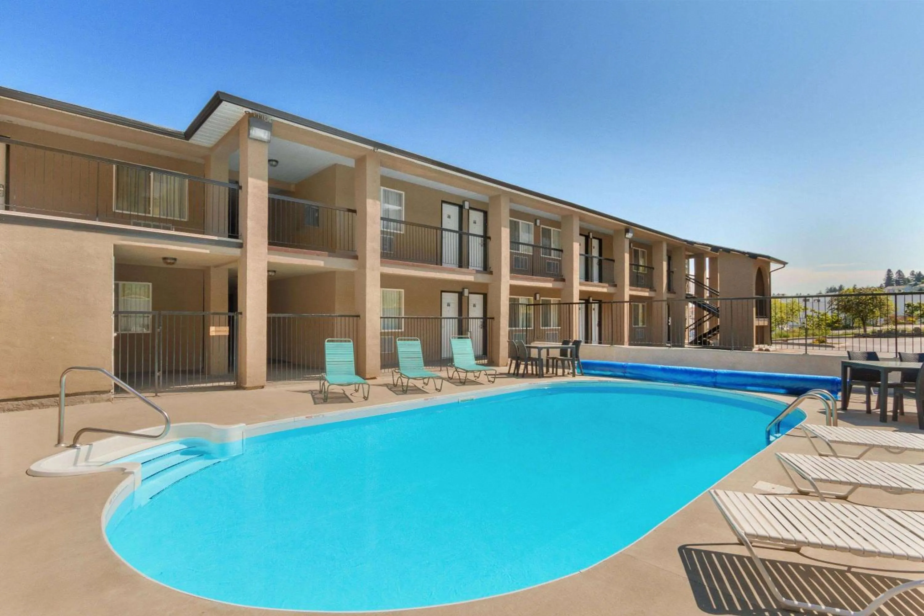 Pool view in Travelodge by Wyndham Kamloops Mountview