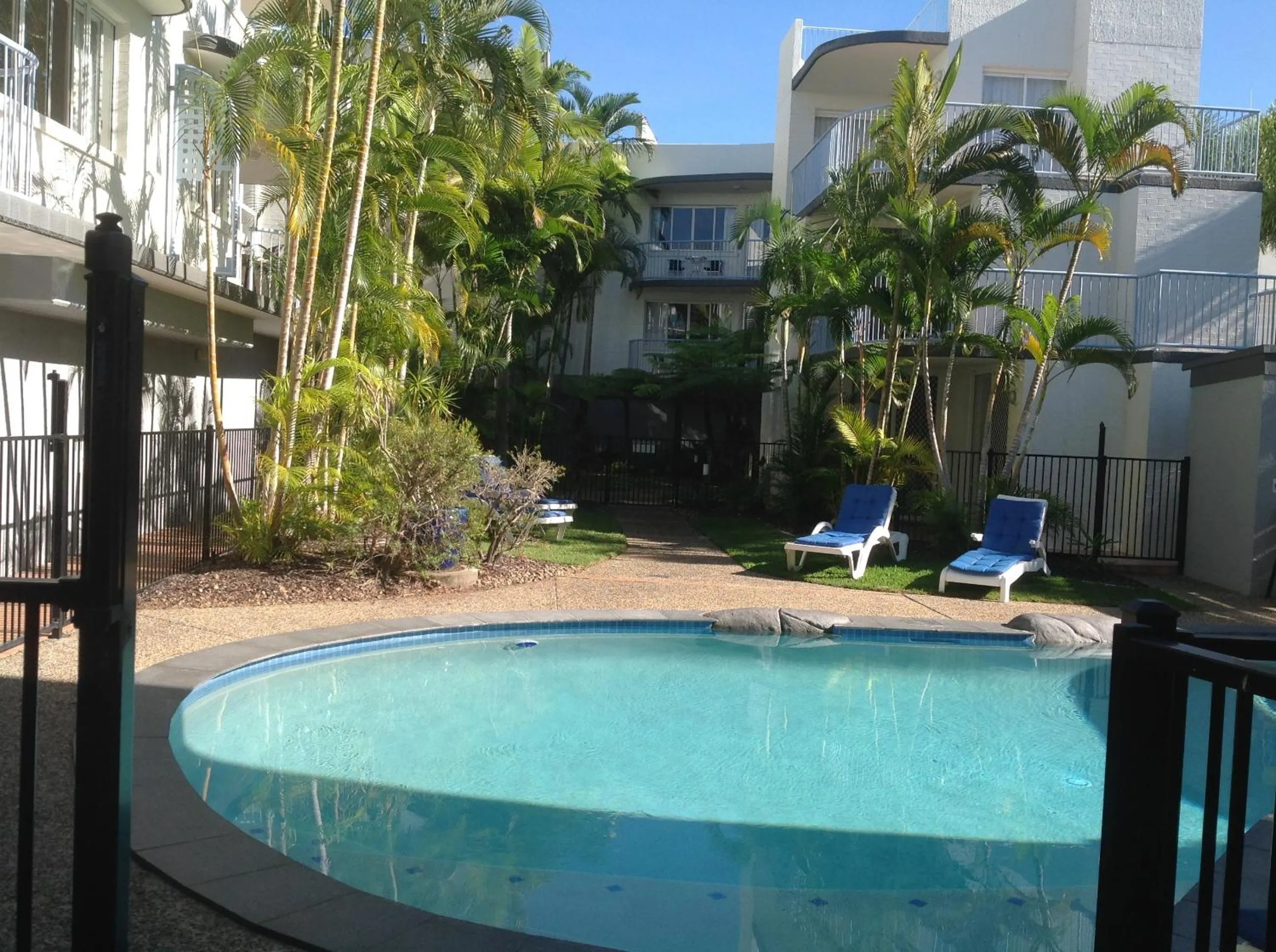 Pool view in Beachside Mooloolaba