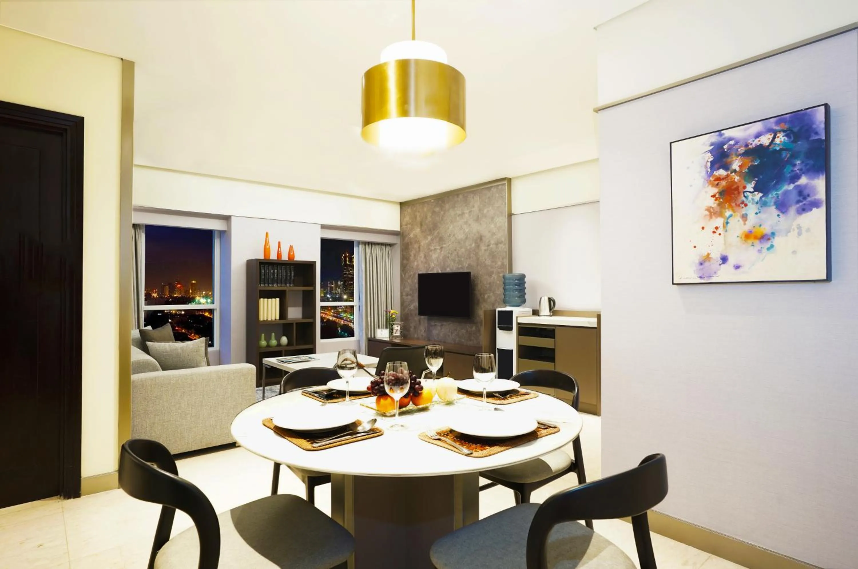 Living room in Somerset Berlian Jakarta