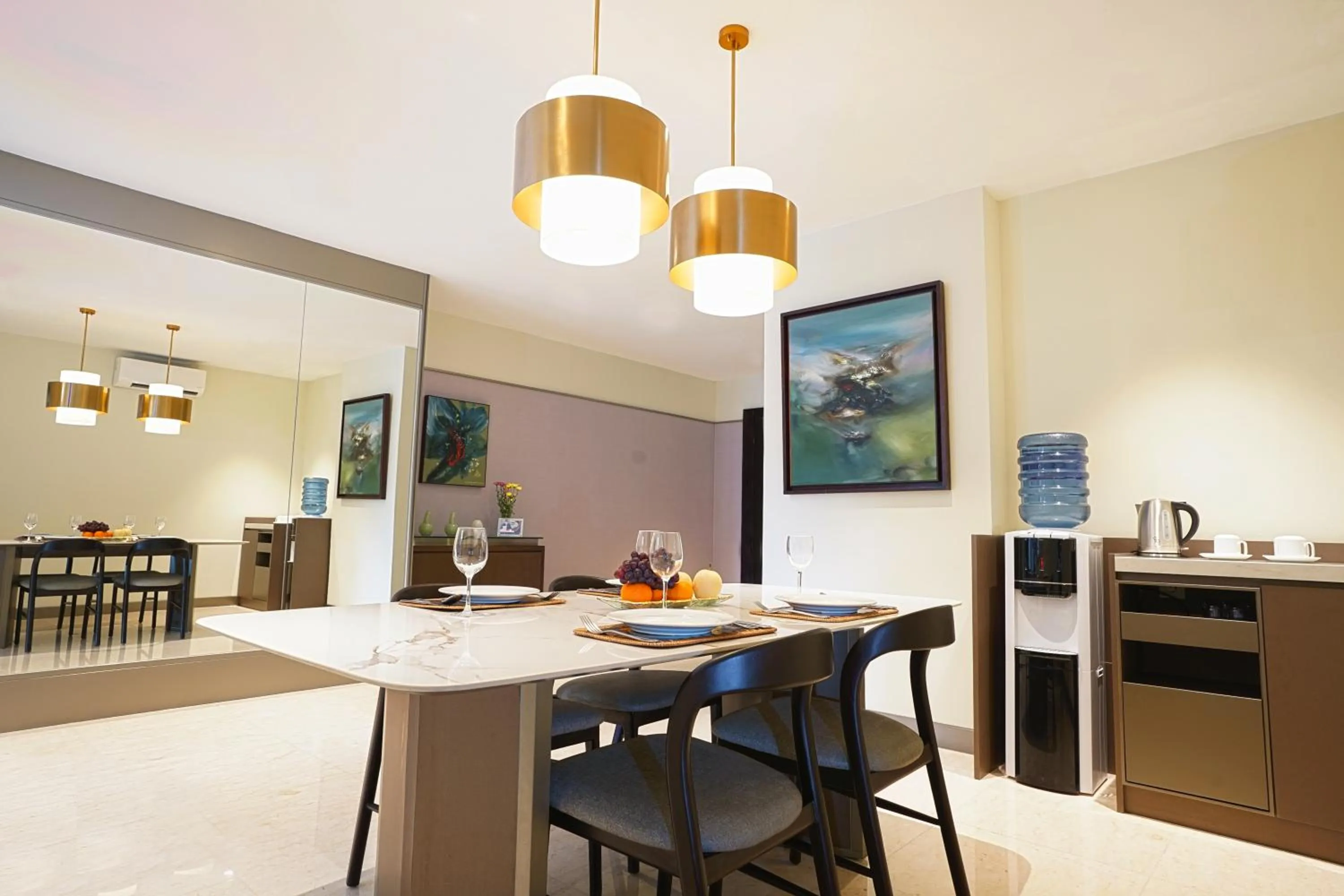 Dining area in Somerset Berlian Jakarta