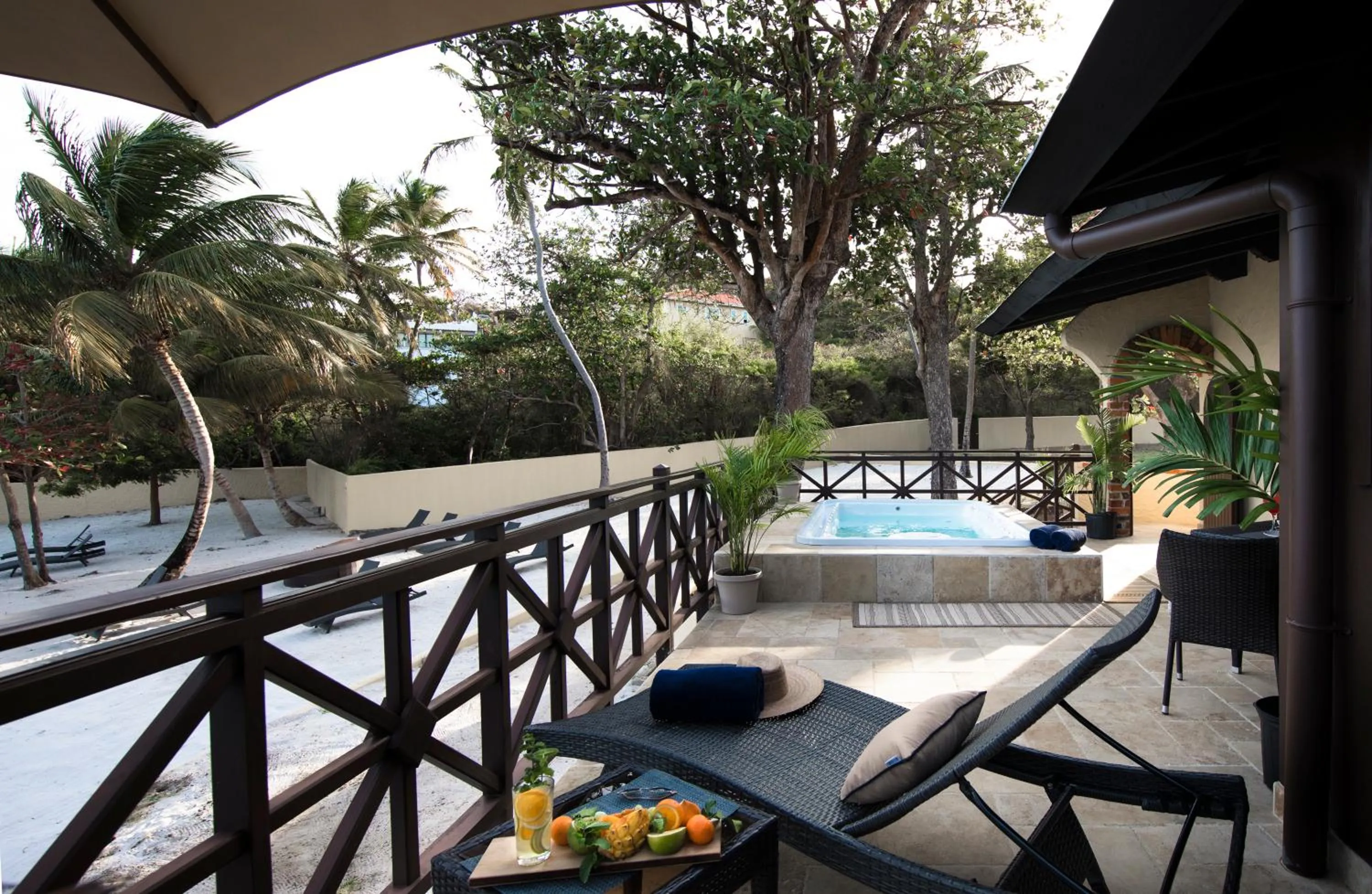 Hot Tub in Secret Harbour Boutique Hotel and Marina