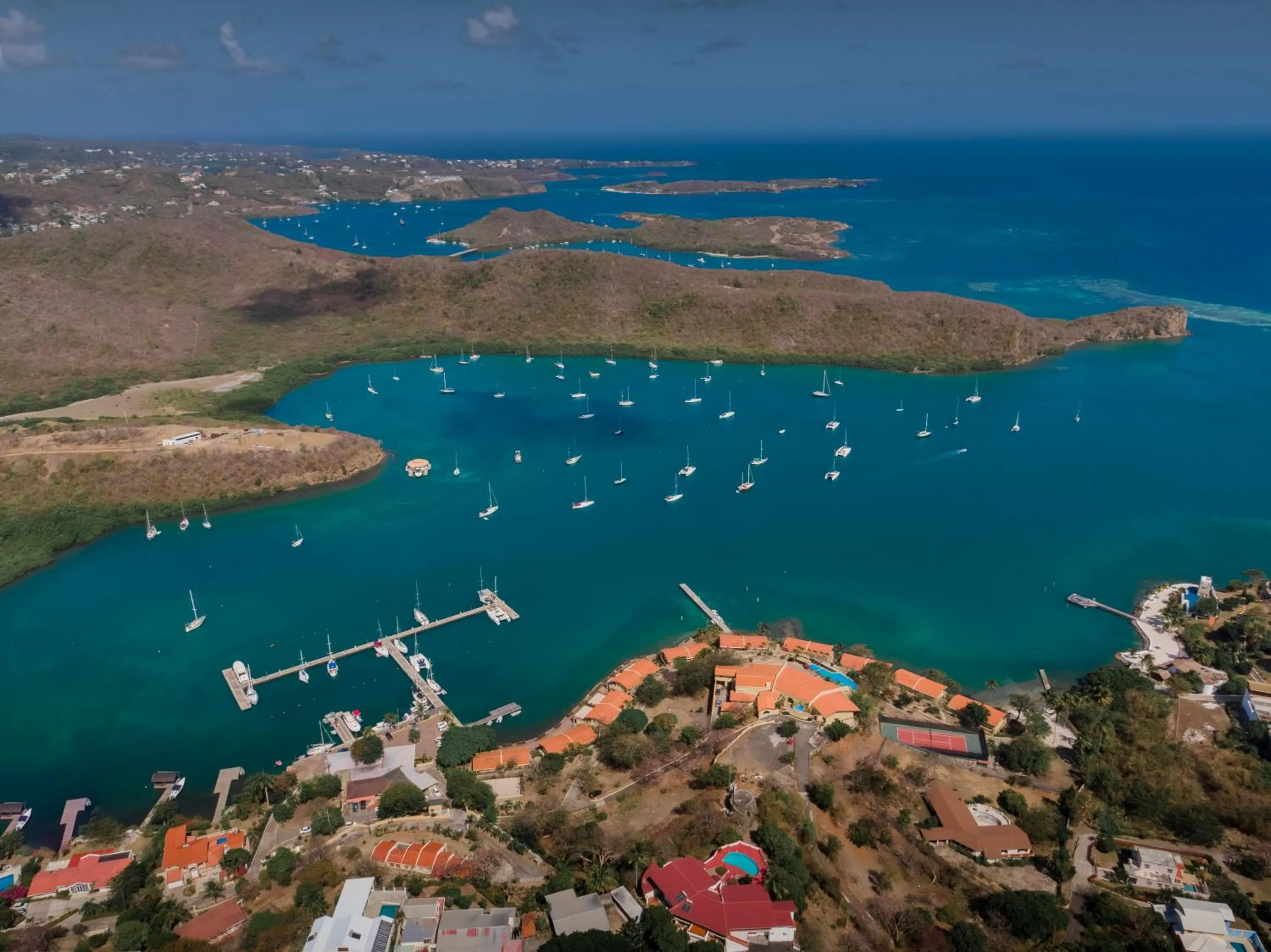 Bird's eye view in Secret Harbour Boutique Hotel and Marina