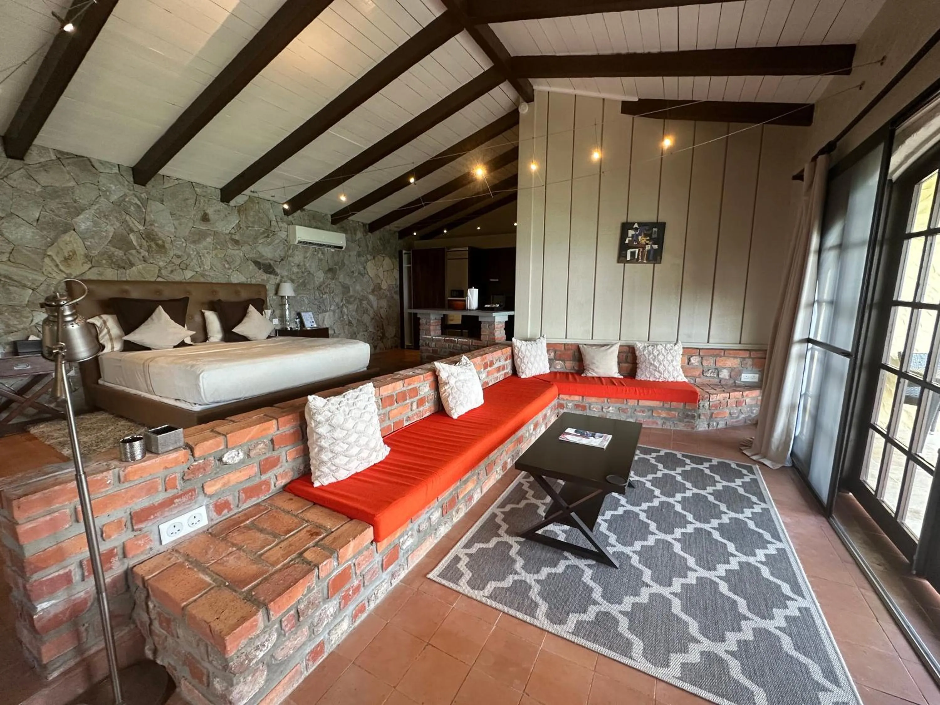 Seating area in Secret Harbour Boutique Hotel and Marina