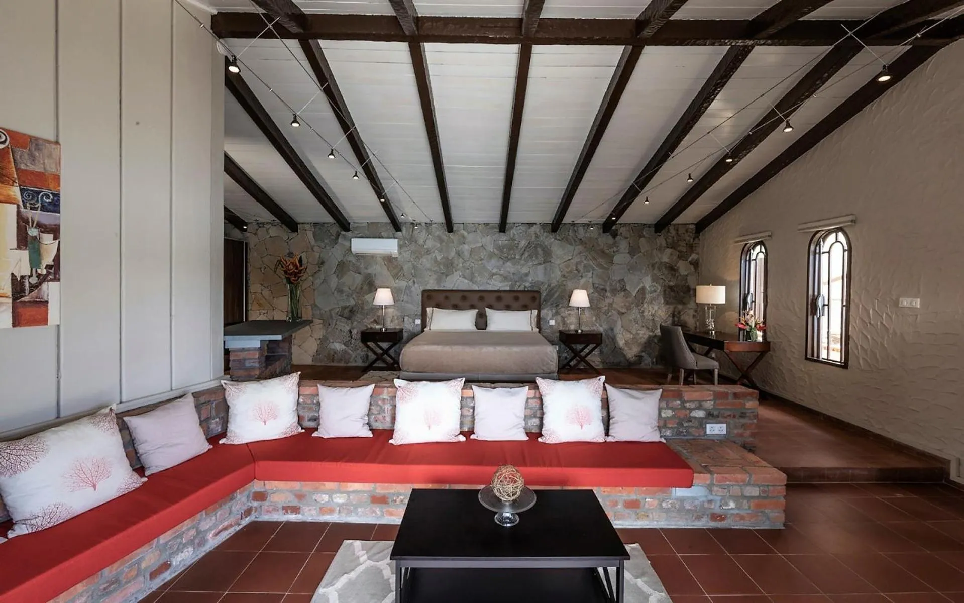 Living room in Secret Harbour Boutique Hotel and Marina