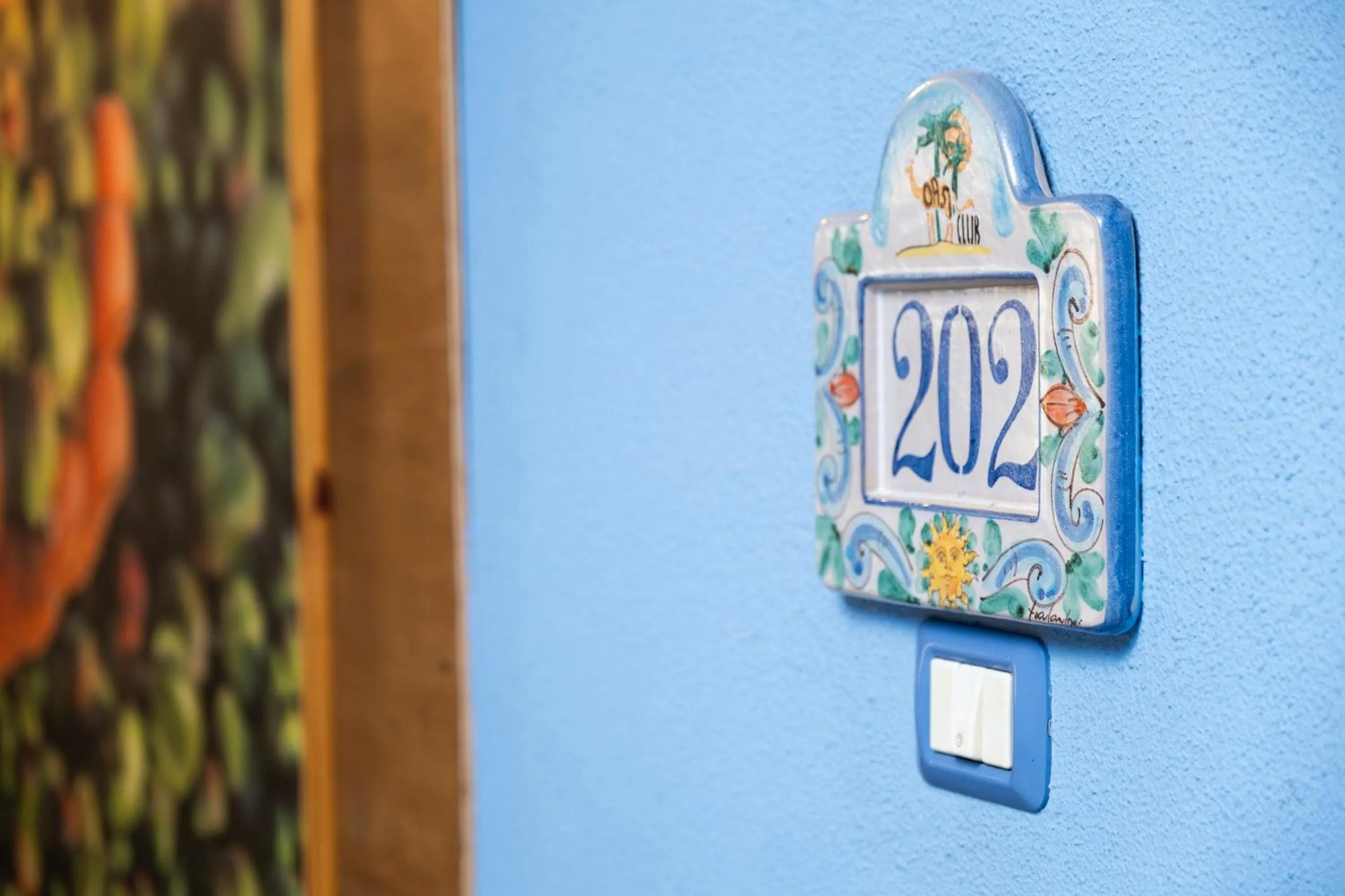 Decorative detail in Oasi Azzurra