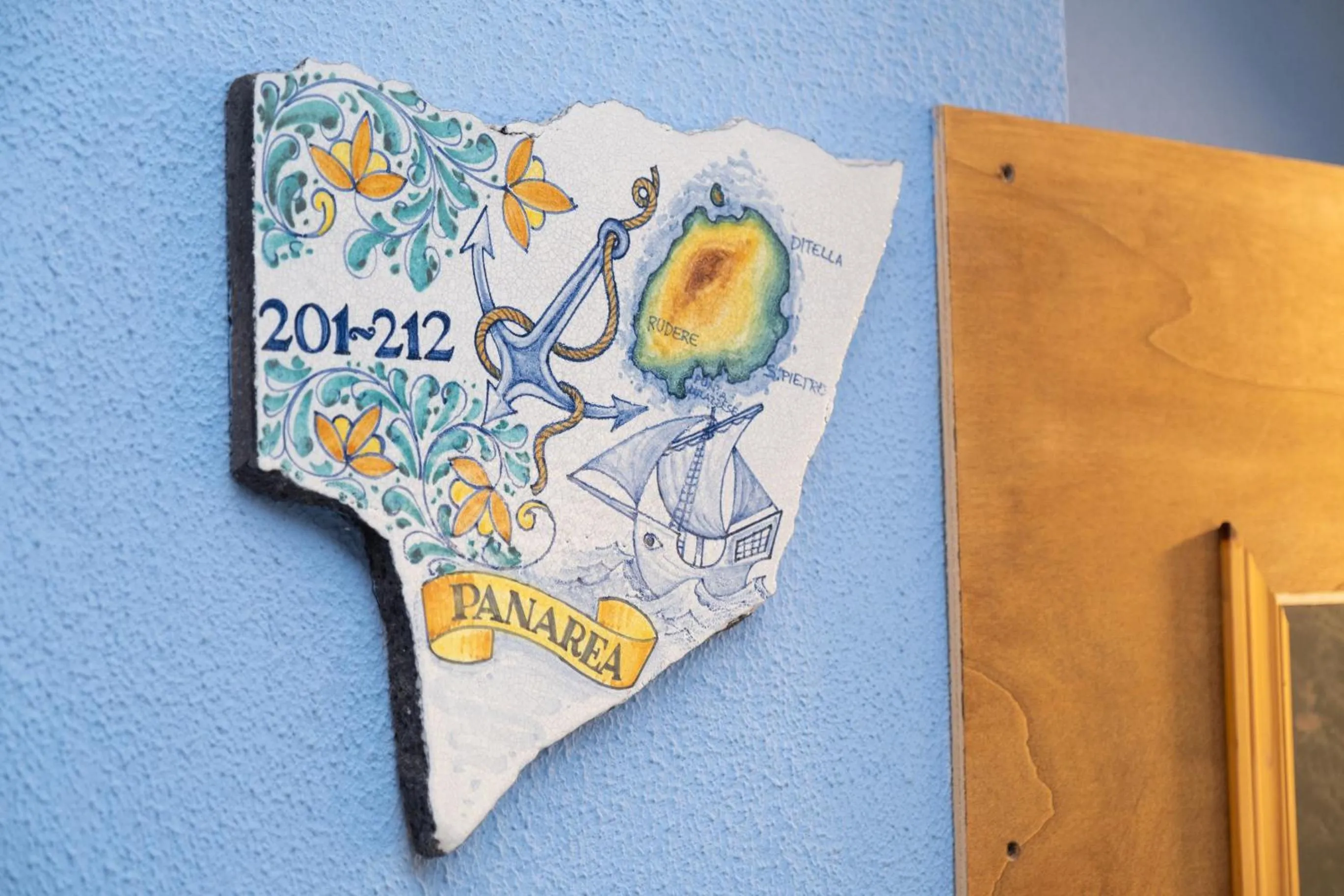 Decorative detail in Oasi Azzurra