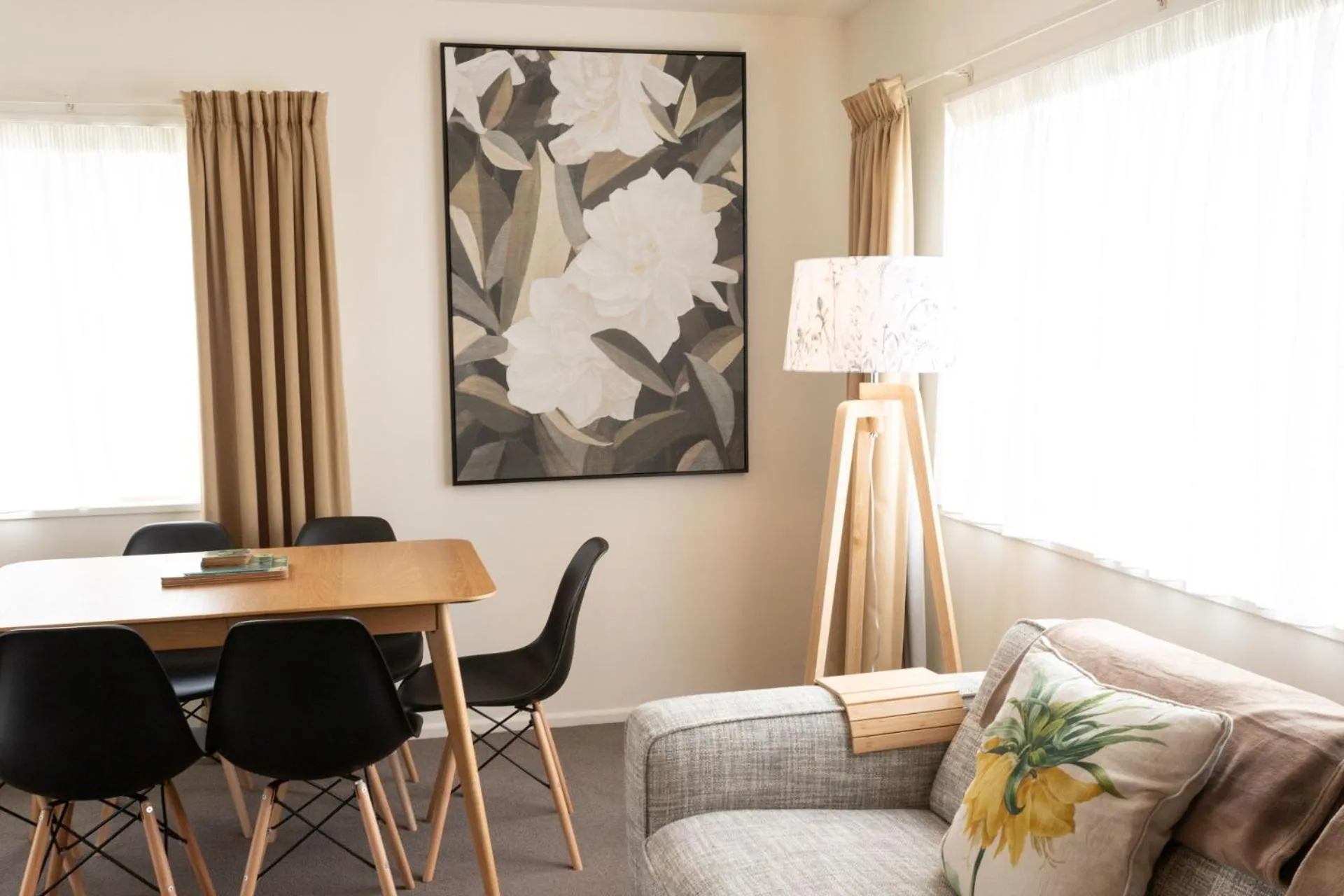 Dining area in The Milano Christchurch