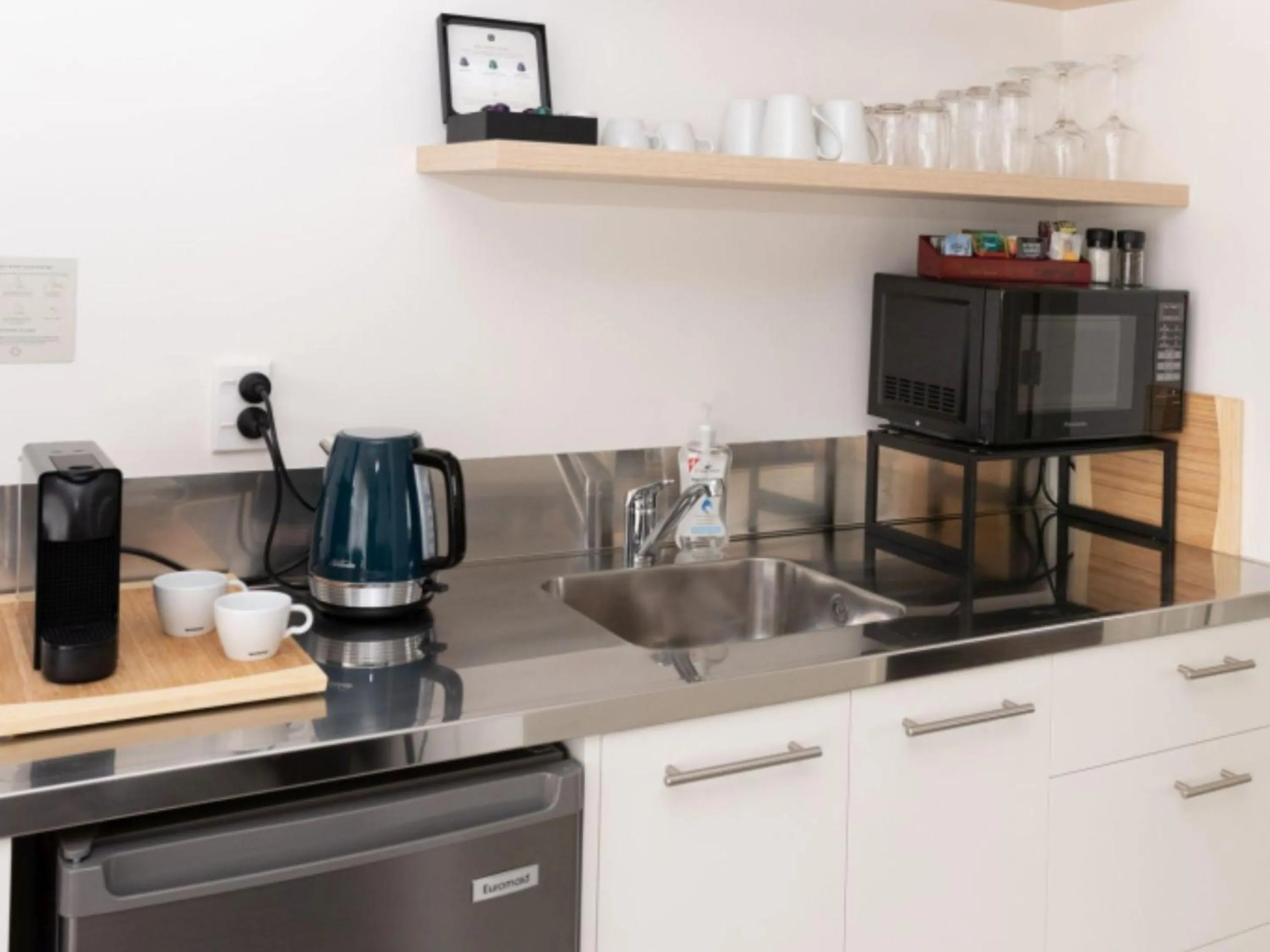 kitchen in The Milano Christchurch