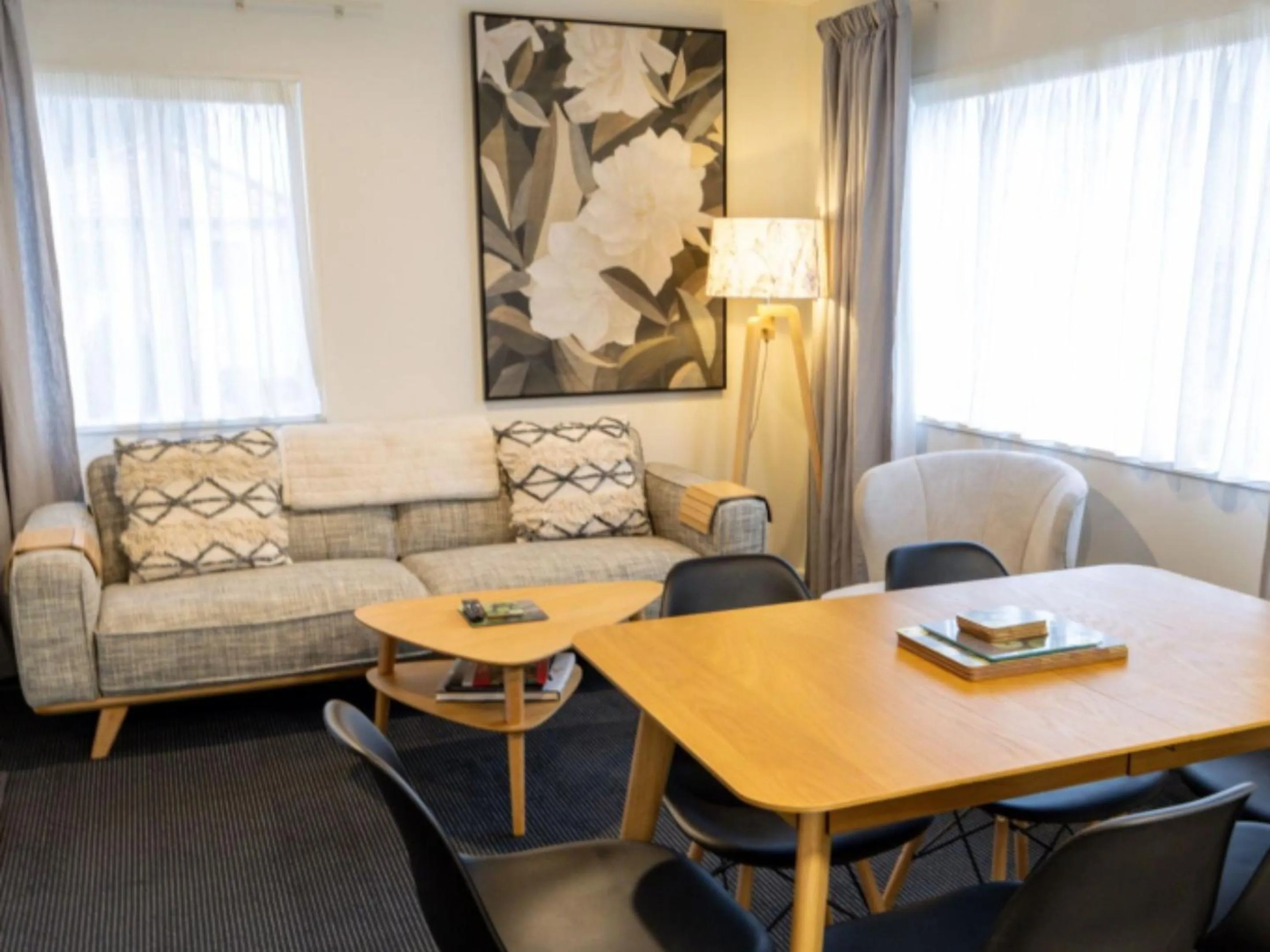 Dining area in The Milano Christchurch