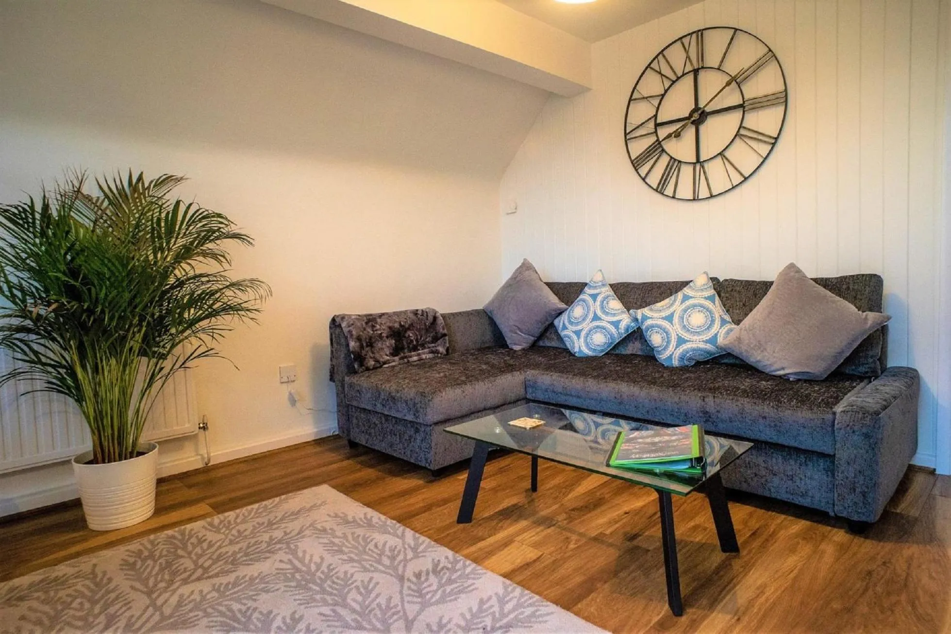 Living room in The Penthouse Canterbury - Cathedral View