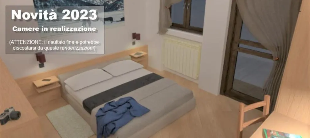 Bed in Hotel Federia