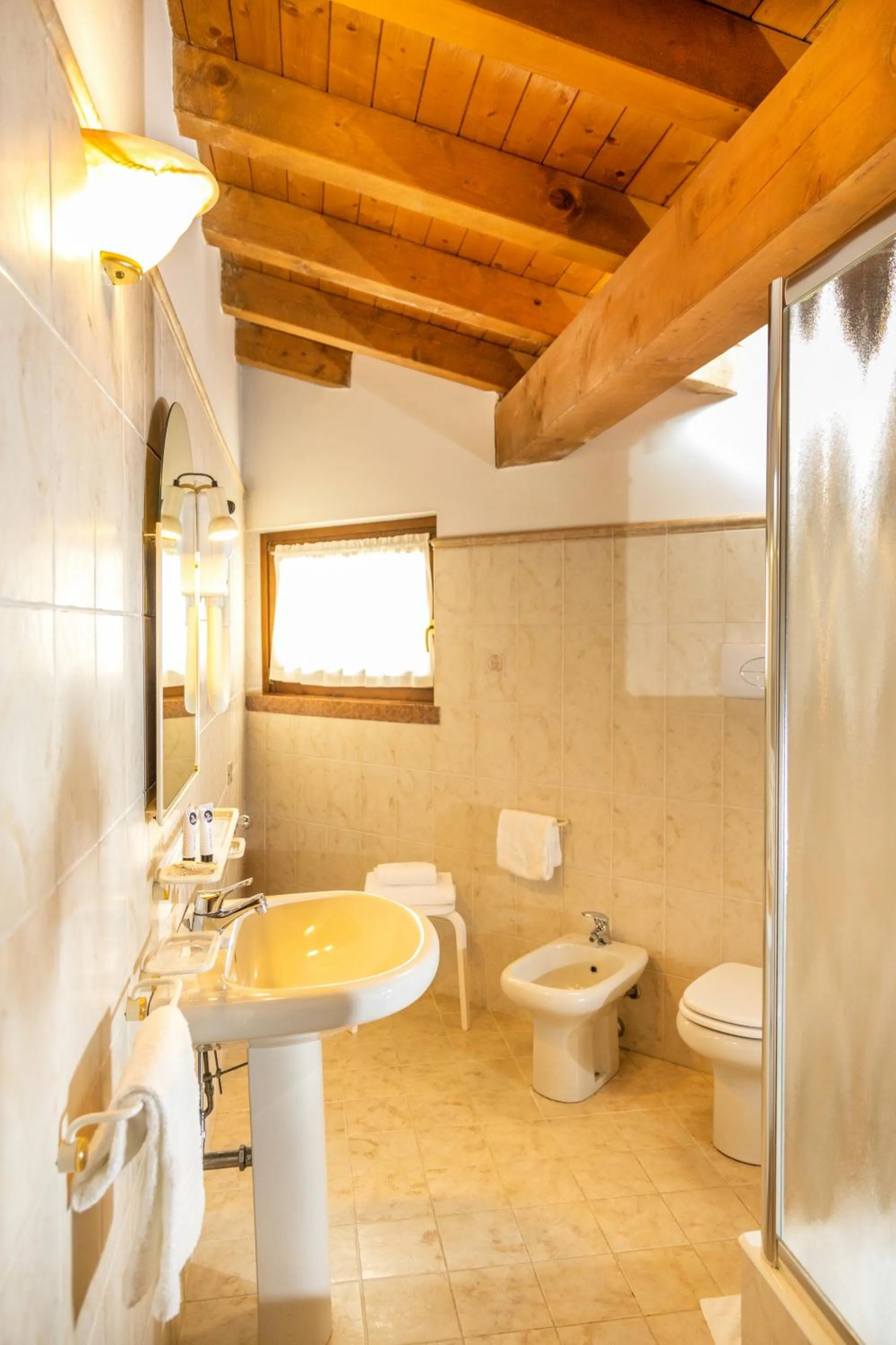Bathroom in Hotel Residence Panorama La Forca, GTSGroup