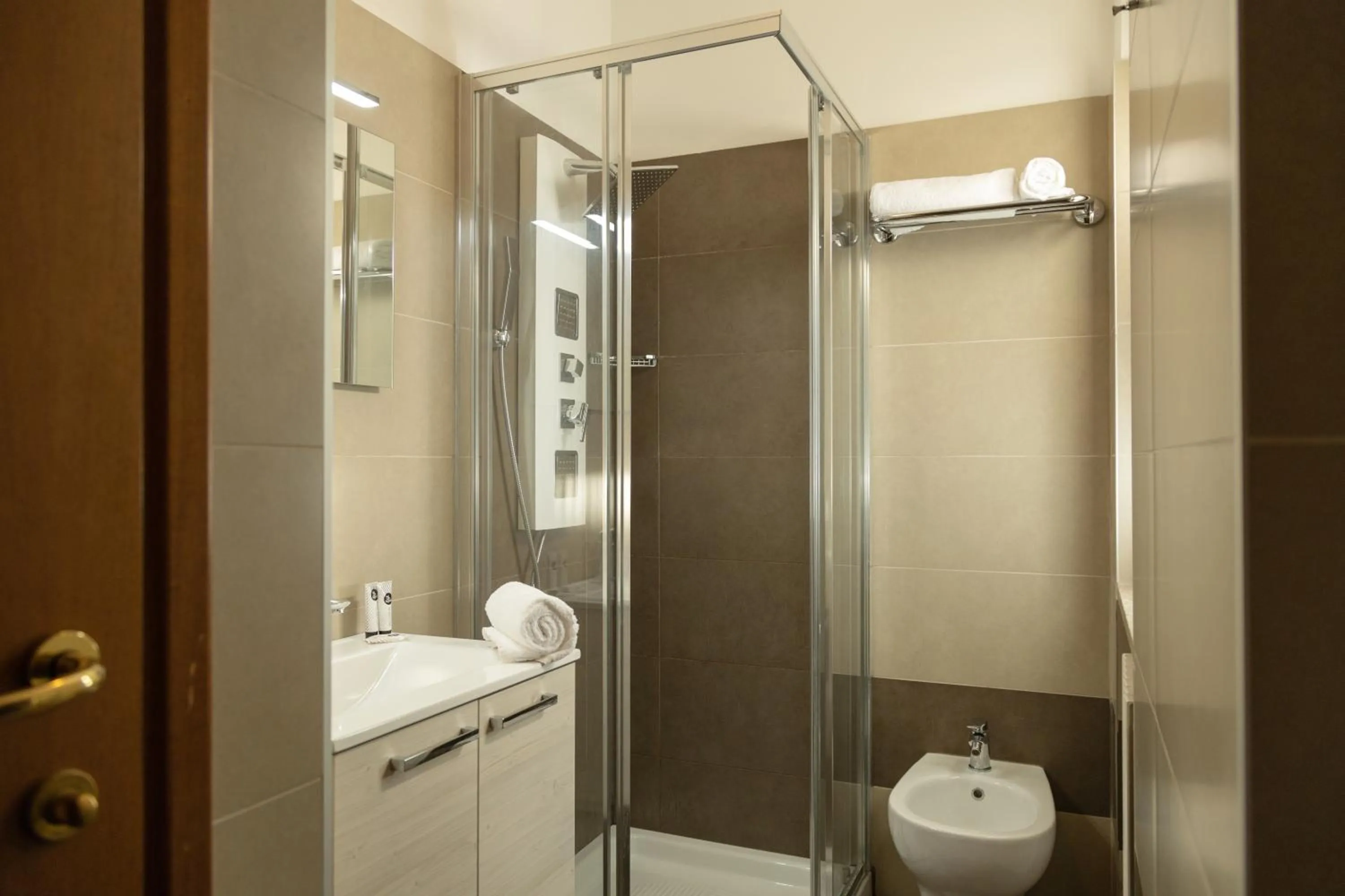 Bathroom in Hotel Residence Panorama La Forca, GTSGroup