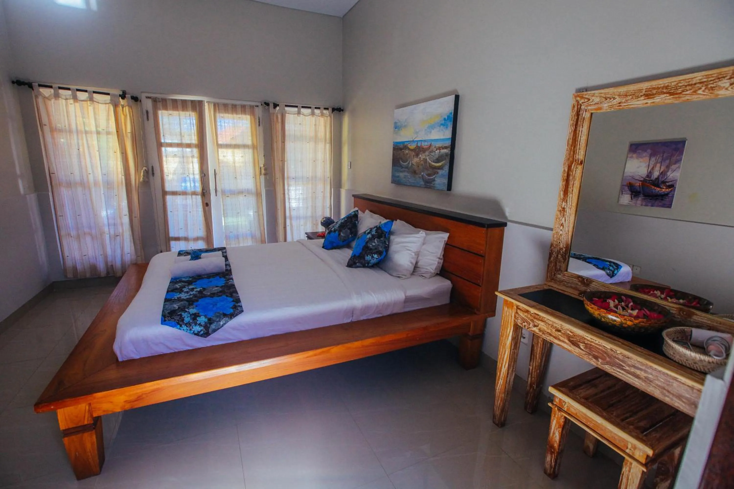 Bed in Villa Matahari