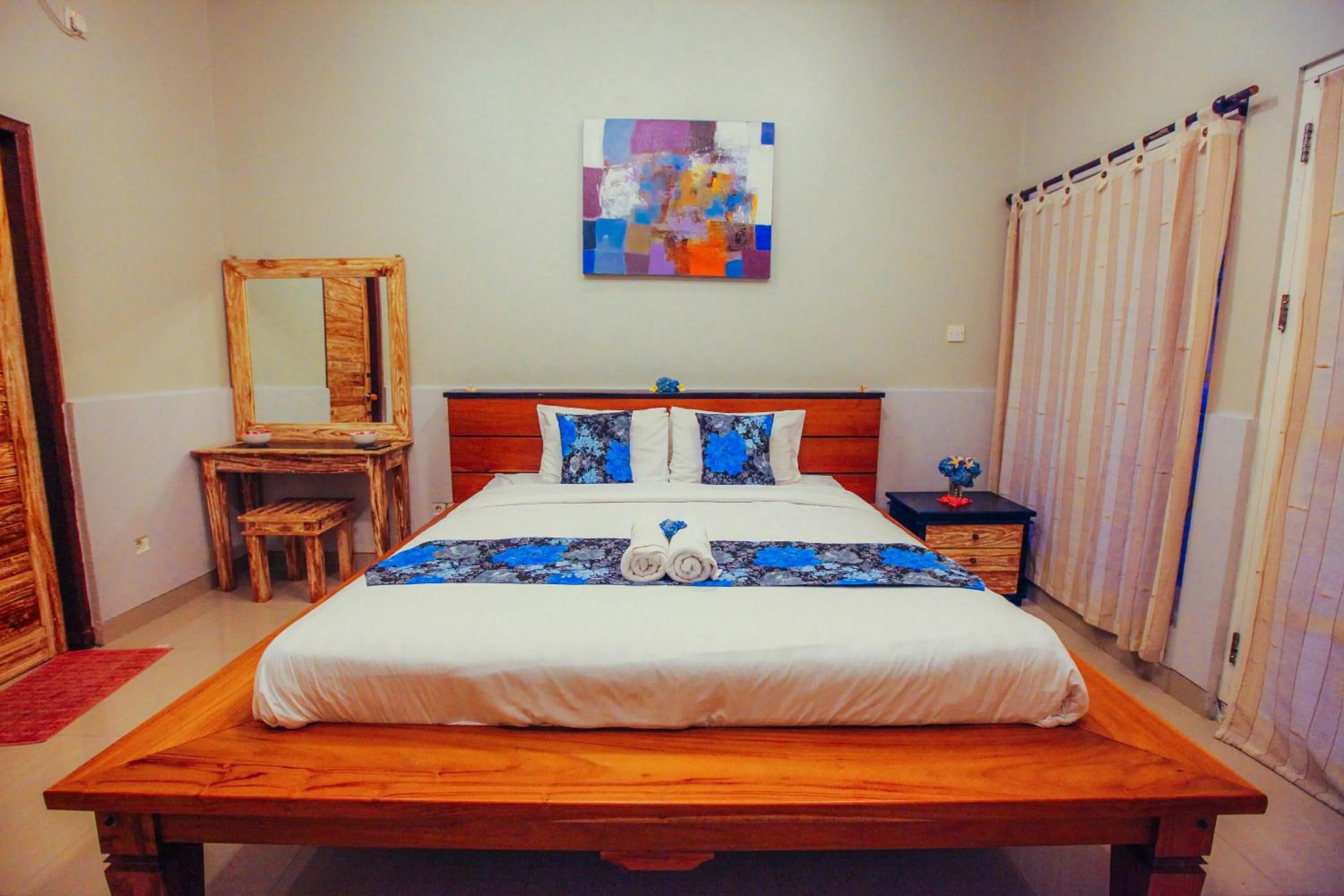 Bed in Villa Matahari