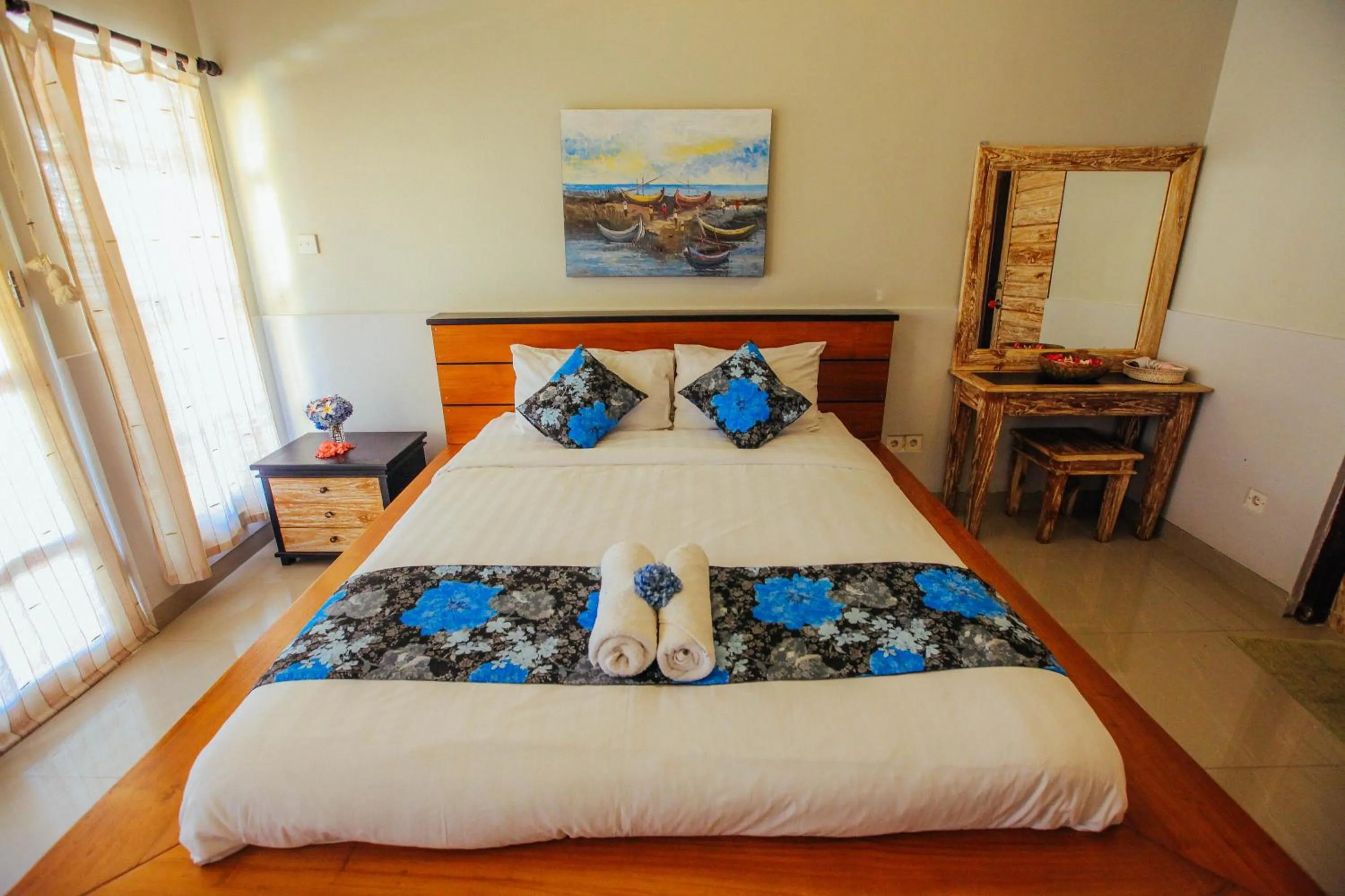 Bed in Villa Matahari