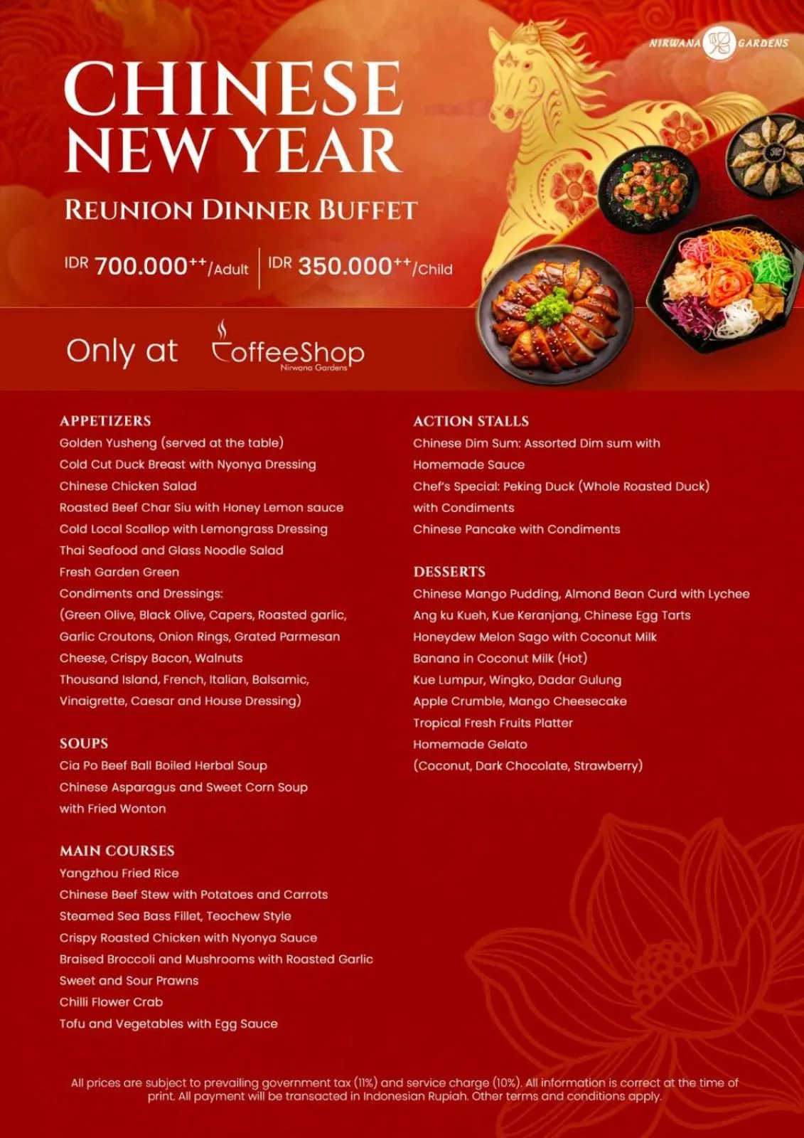 Food in Nirwana Resort Hotel