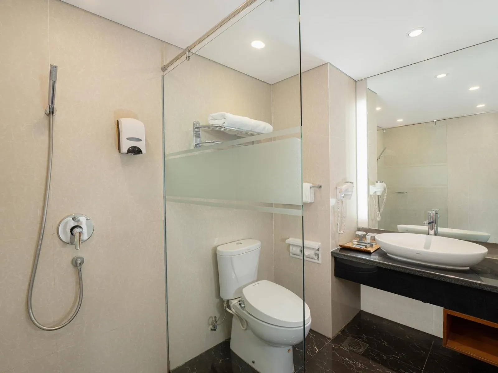 Shower in Nirwana Resort Hotel